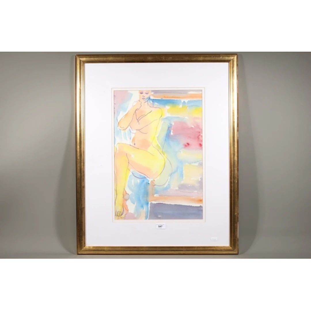 KIM REDPATH (Scottish 1925-2018), The Mirror, watercolour pa...
