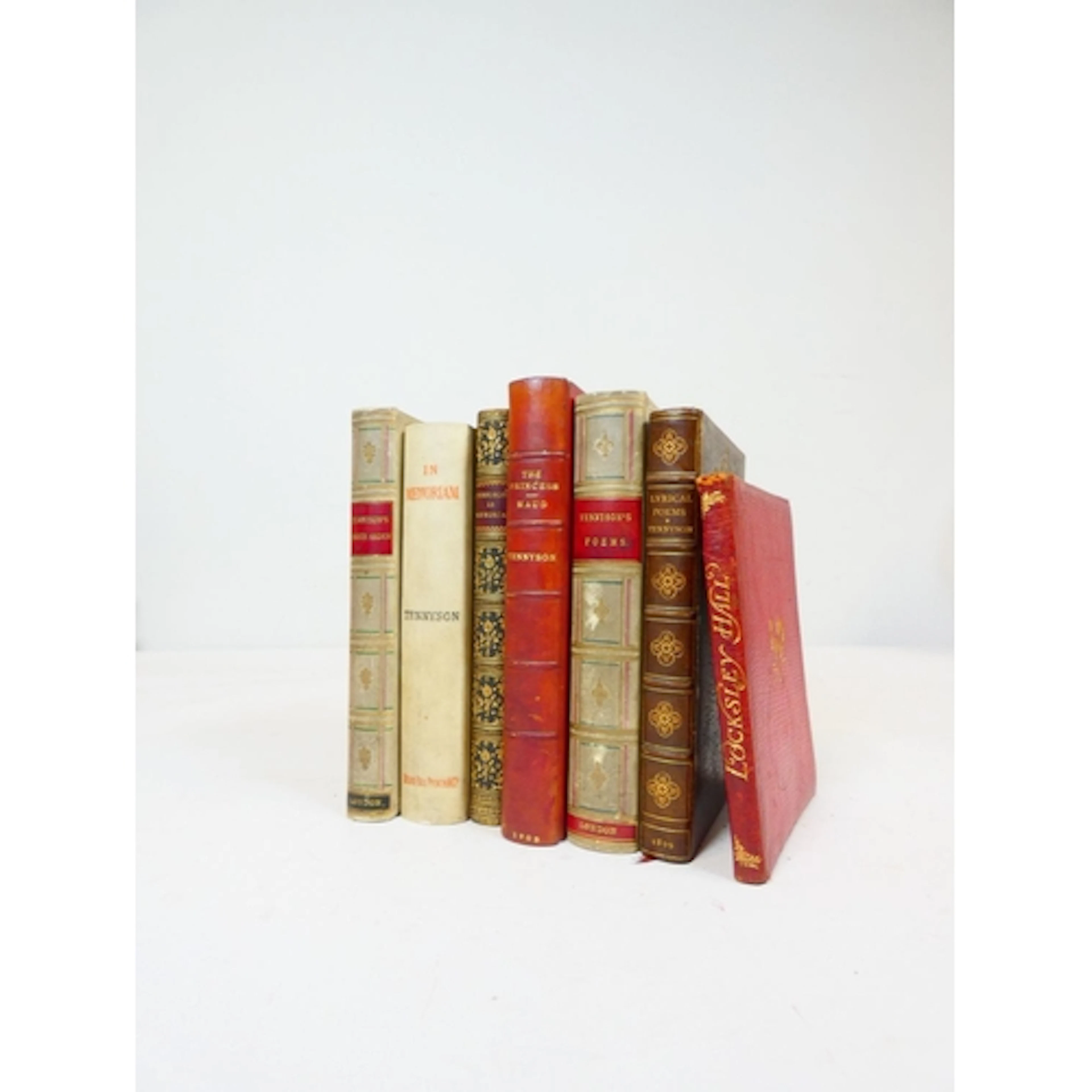 TENNYSON LORD. Works, 7 various vols. & editions, ...
