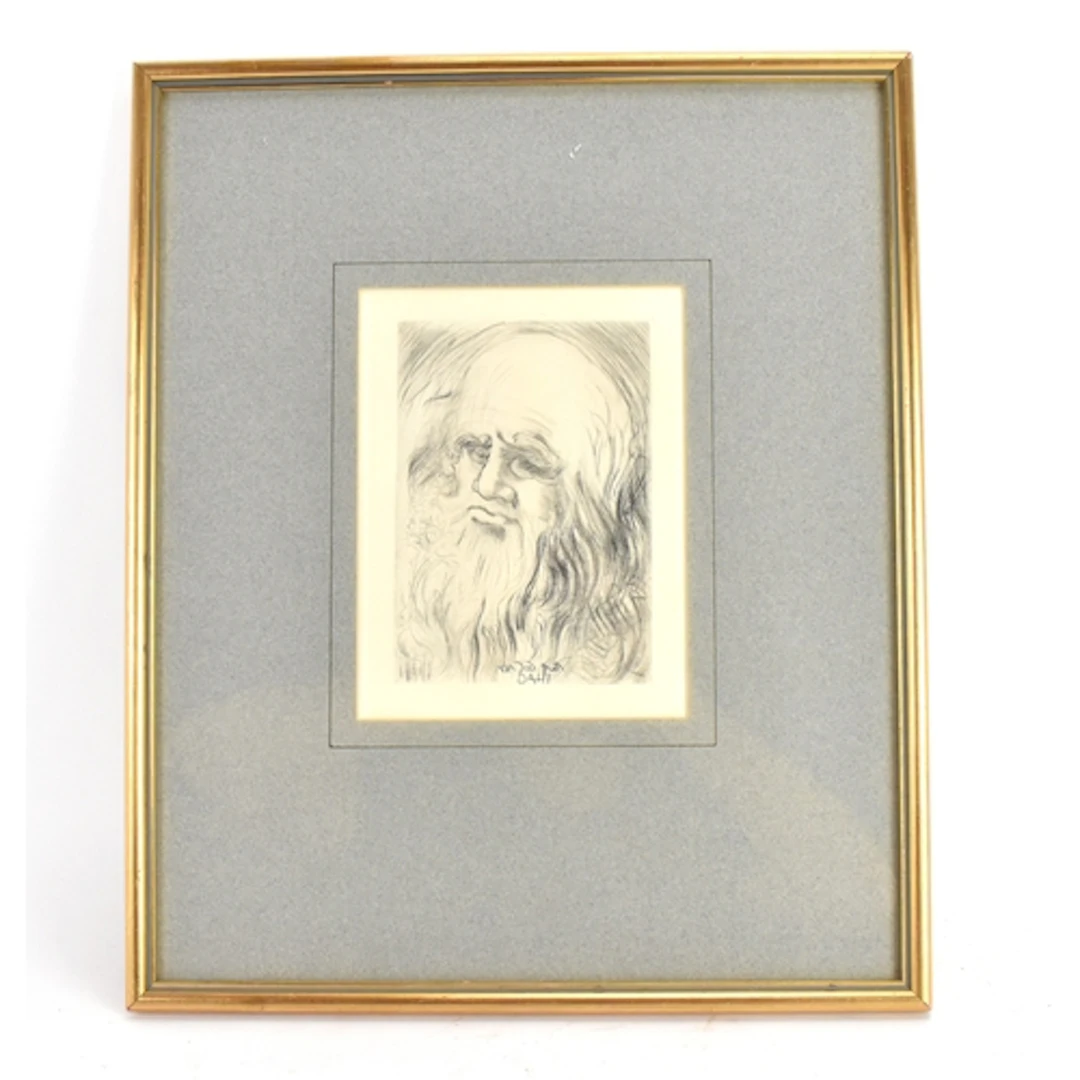 Salvador Dali (1904-1989) An etching depicting a portrait of...