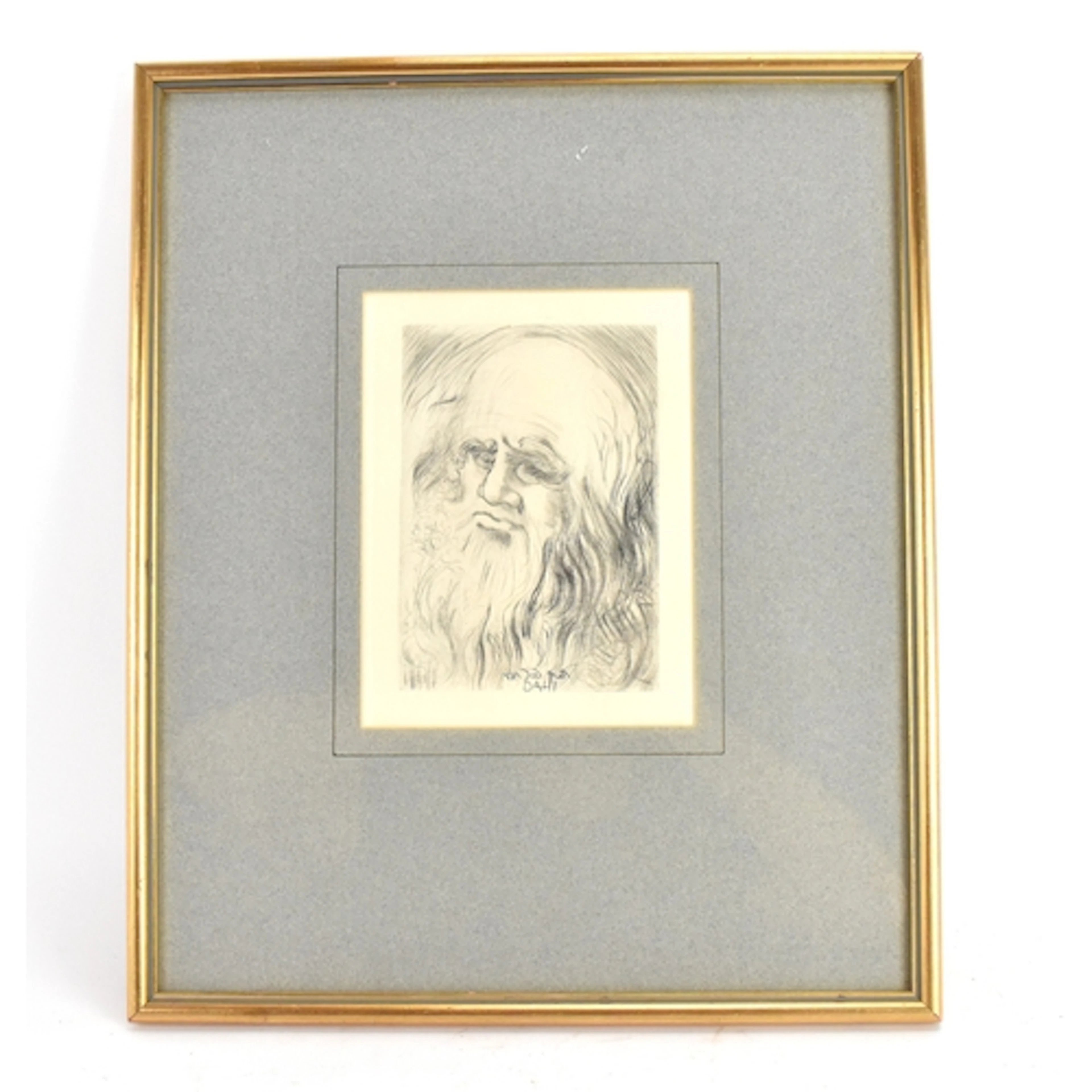 Salvador Dali (1904-1989) An etching depicting a portrait of...