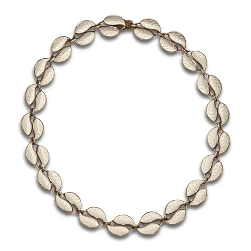 David Andersen. A Norwegian silver gilt and white guilloche ...