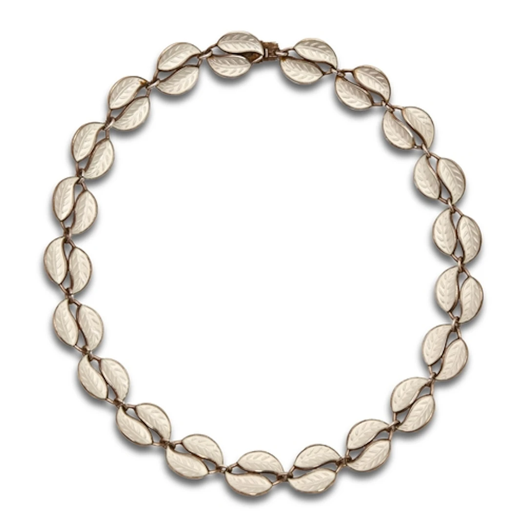 David Andersen. A Norwegian silver gilt and white guilloche ...