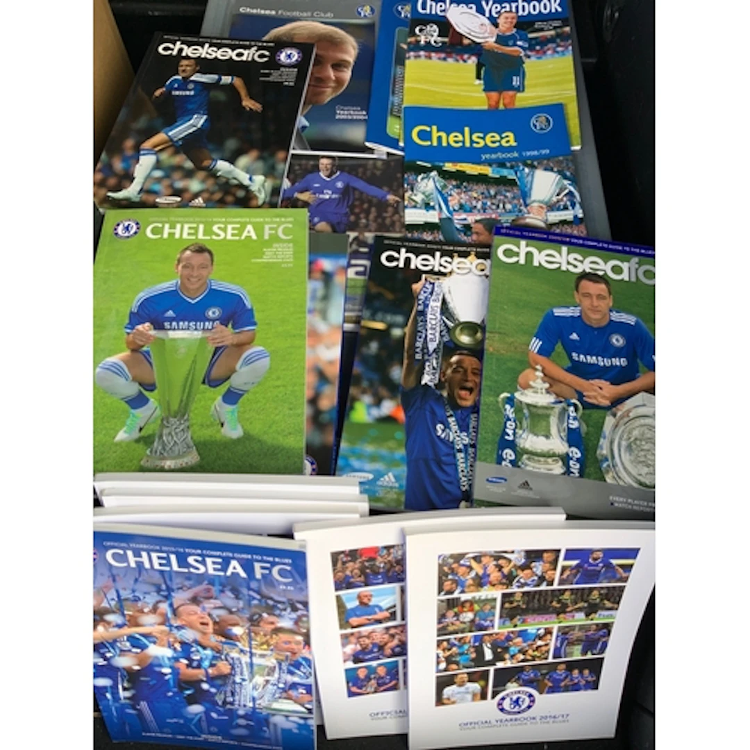 Chelsea Football Handbooks: 19 handbooks in a near complete ...