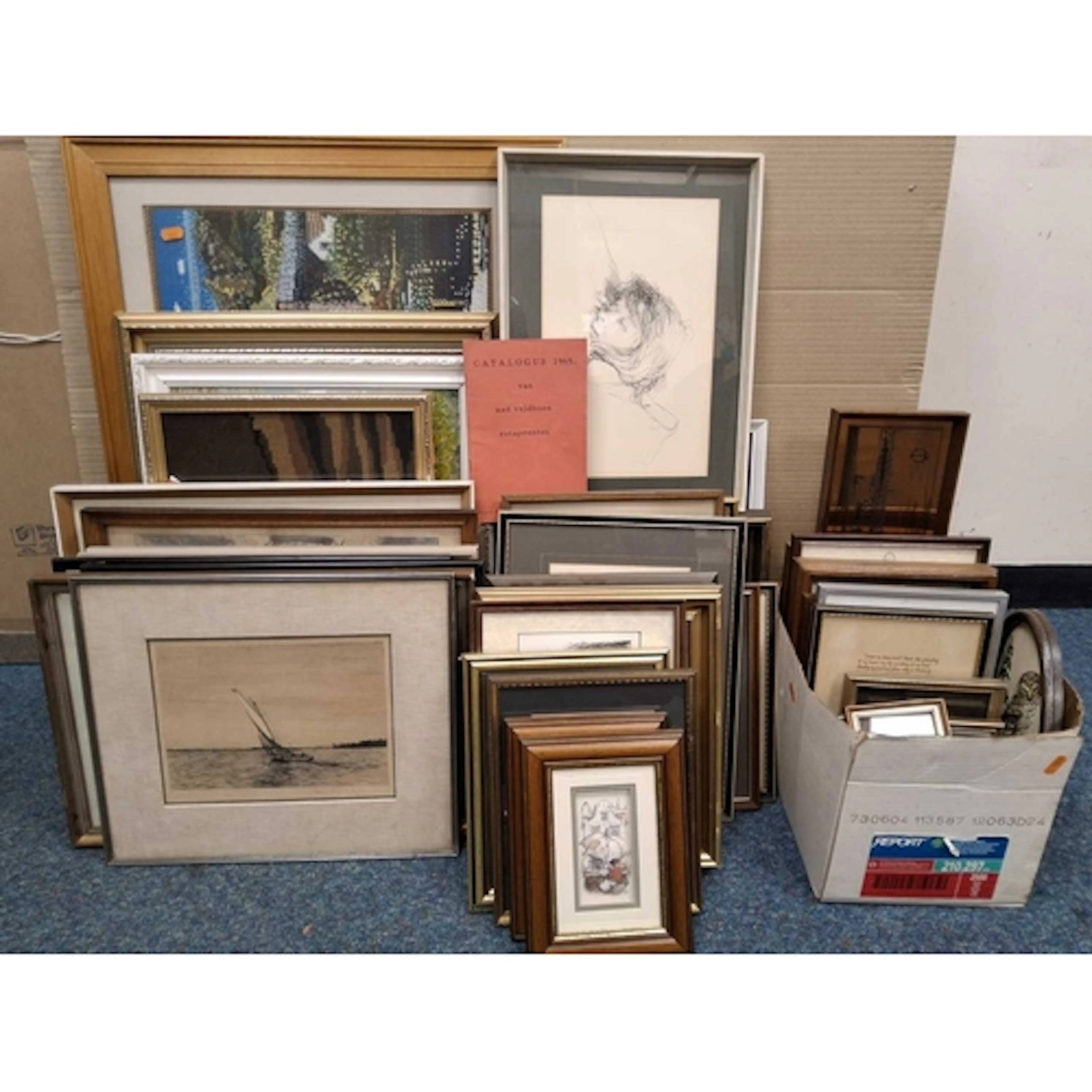 A QUANTITY OF PICTURES AND PRINTS ETC, to include a Aat Veld...