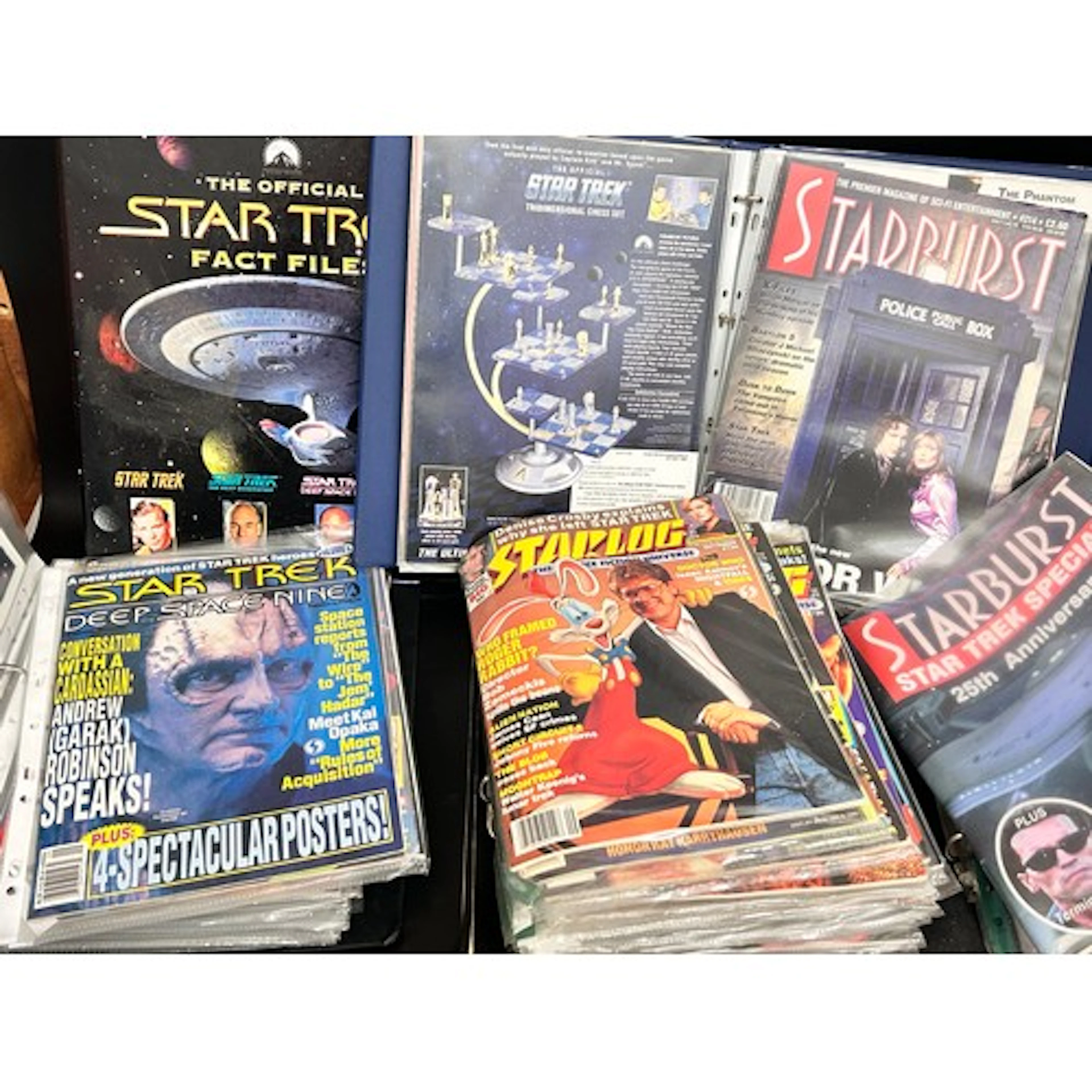 A collection of Star Trek books, magazines and memorabilia ...