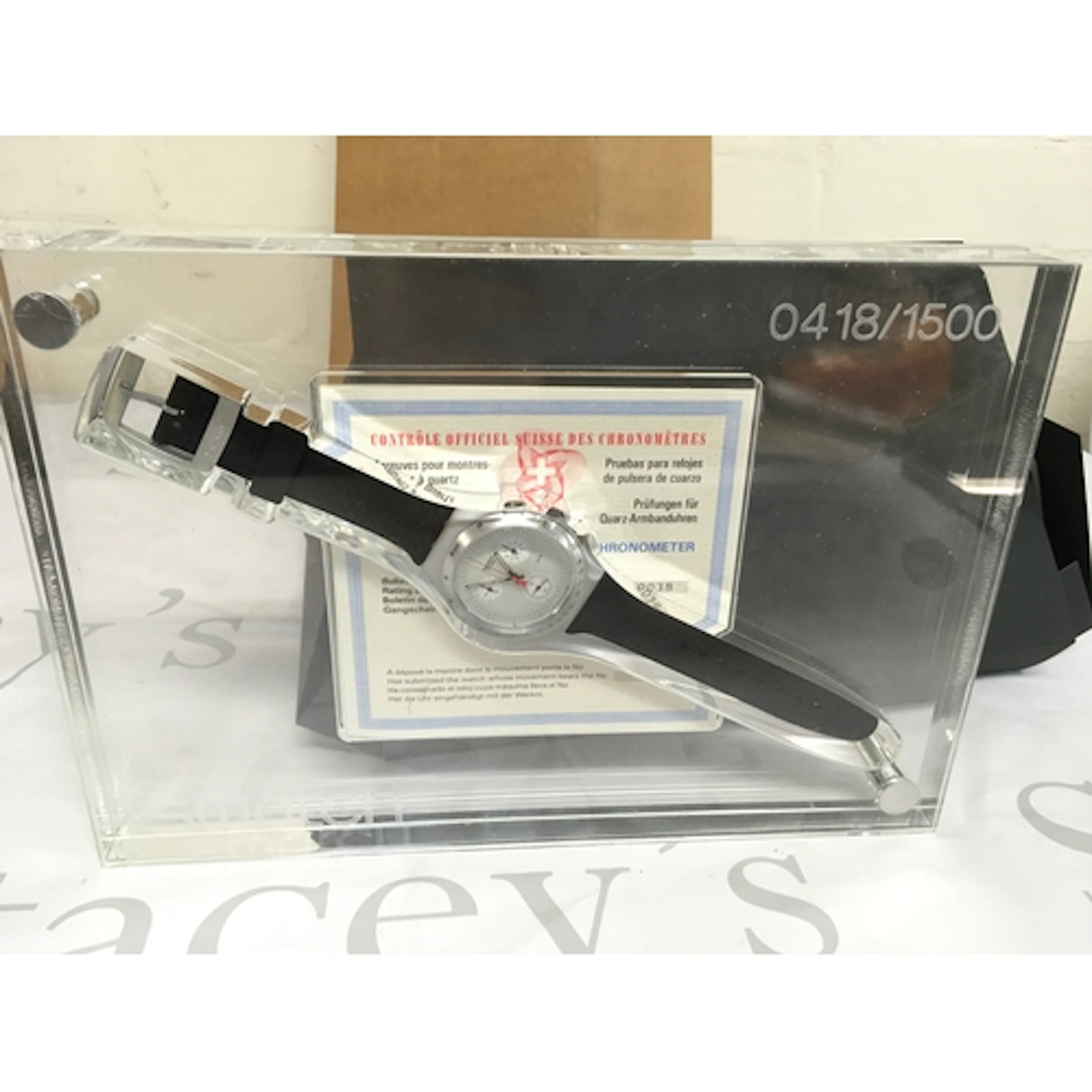 Swatch Irony Chrono "Time Cut" watch. This limited edition t...