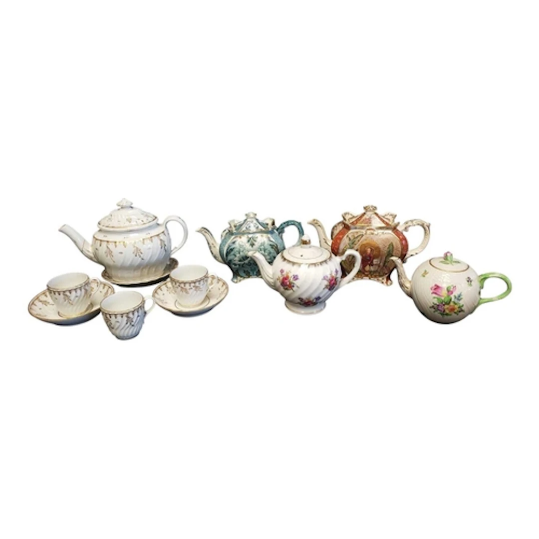 C1800 Coalport John Rose china part tea service and more tea...