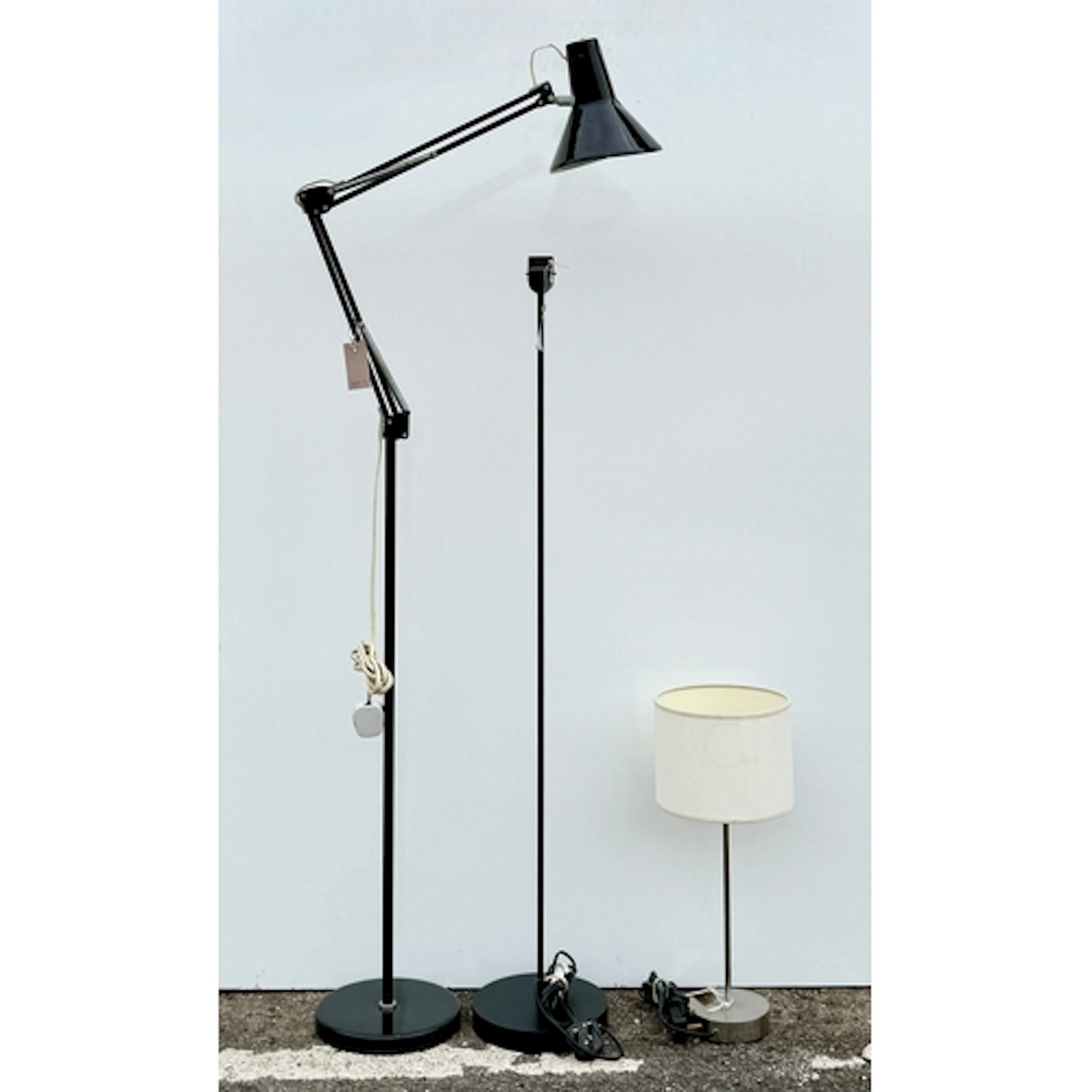 Two floor lamps and one table lamp - comprising: 1. A Habita...