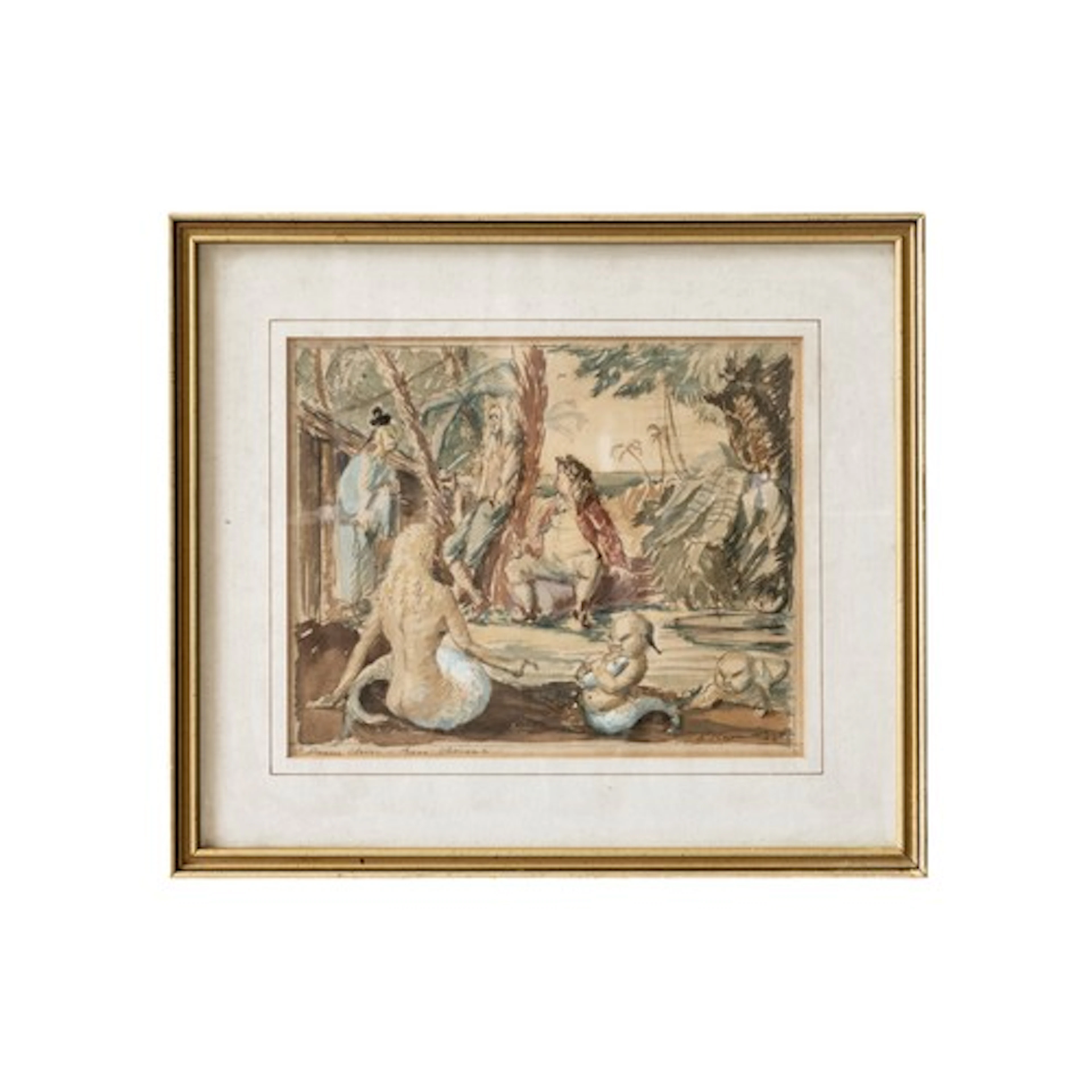 'DAMN CLEVER,THESE CHINESE' WATER COLOUR/PAPER MID 19TH CENT...