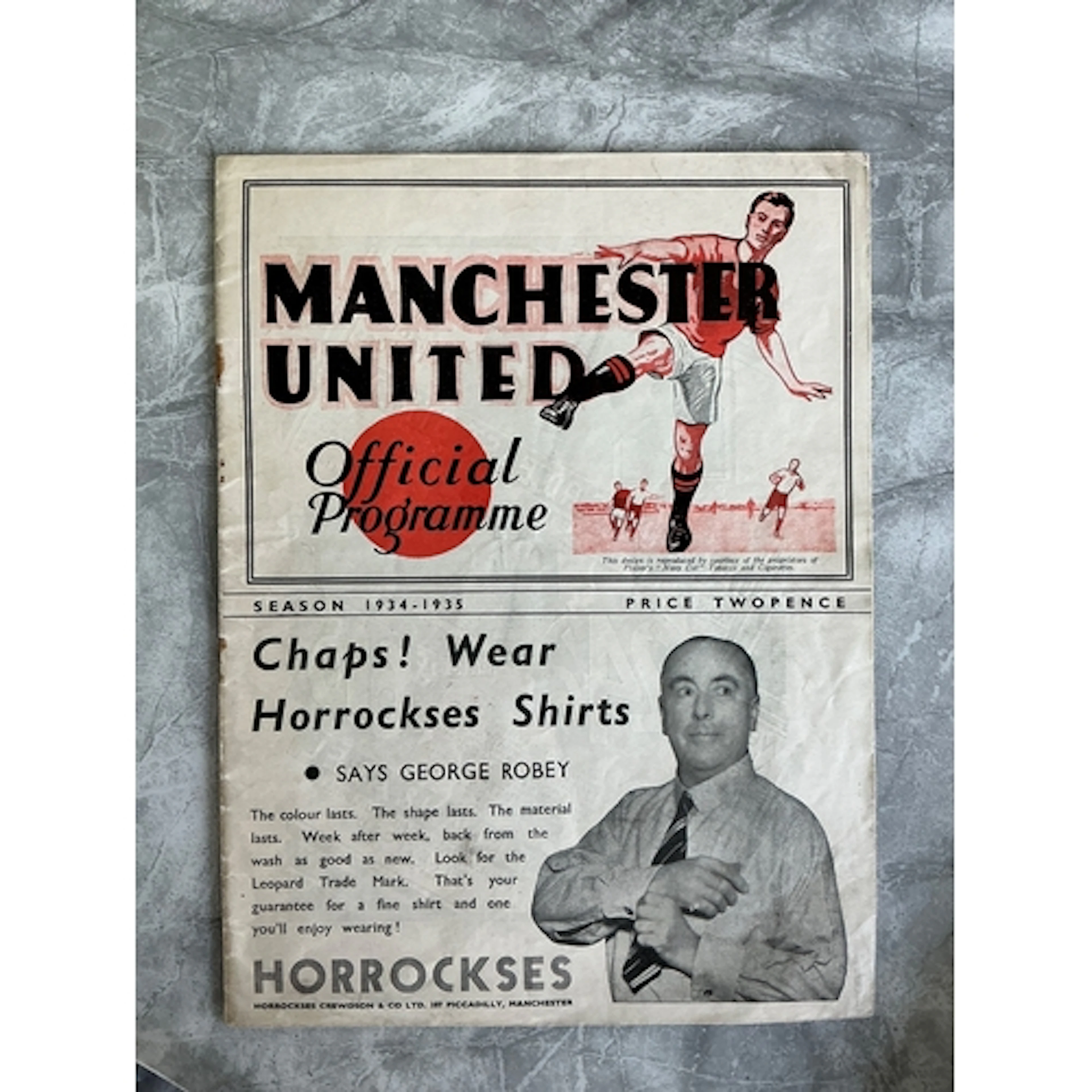 34/35 Manchester United v West Ham Football Programme: Very ...