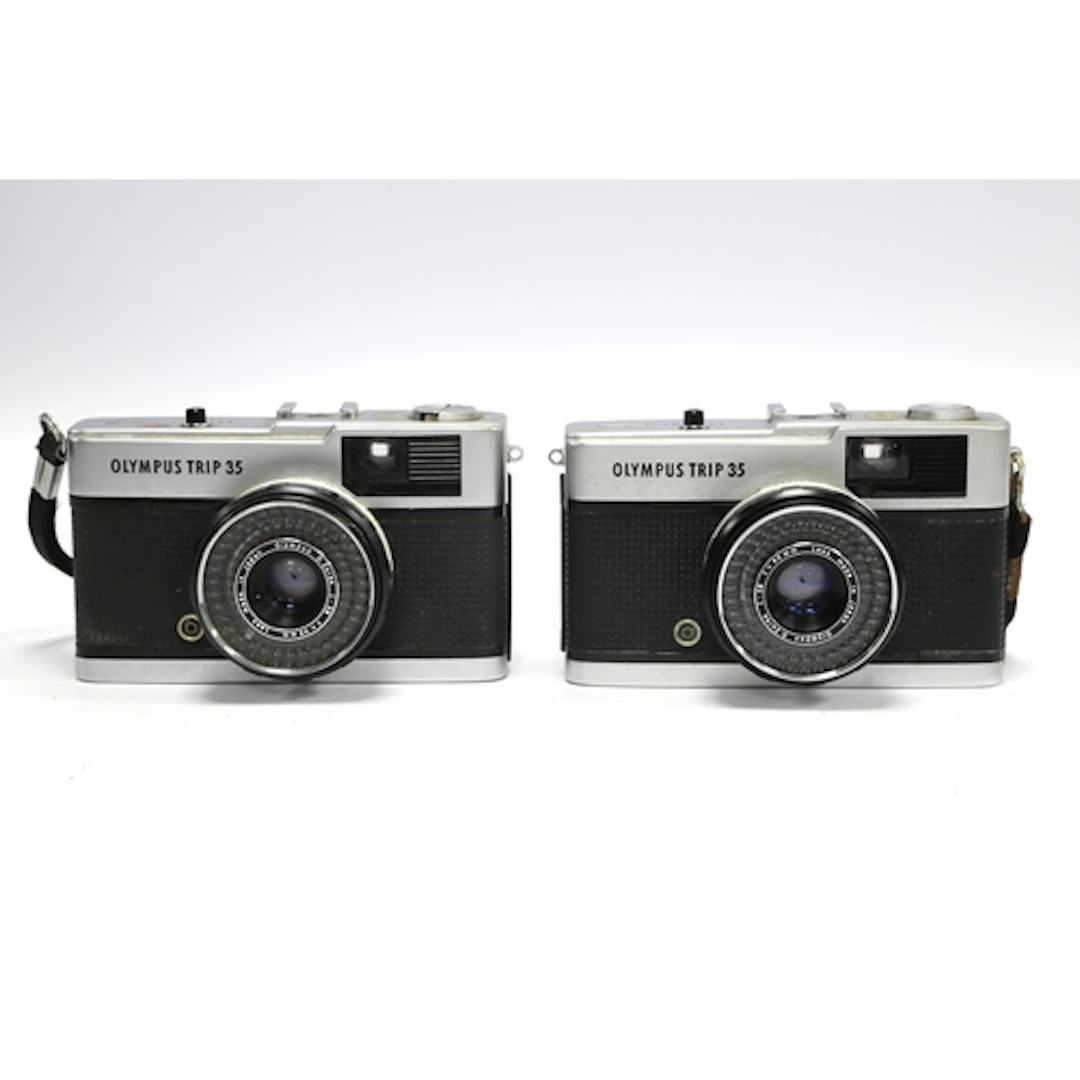 Two Olympus Trip 35 Film Cameras both with 40mm f/2.8 lenses...
