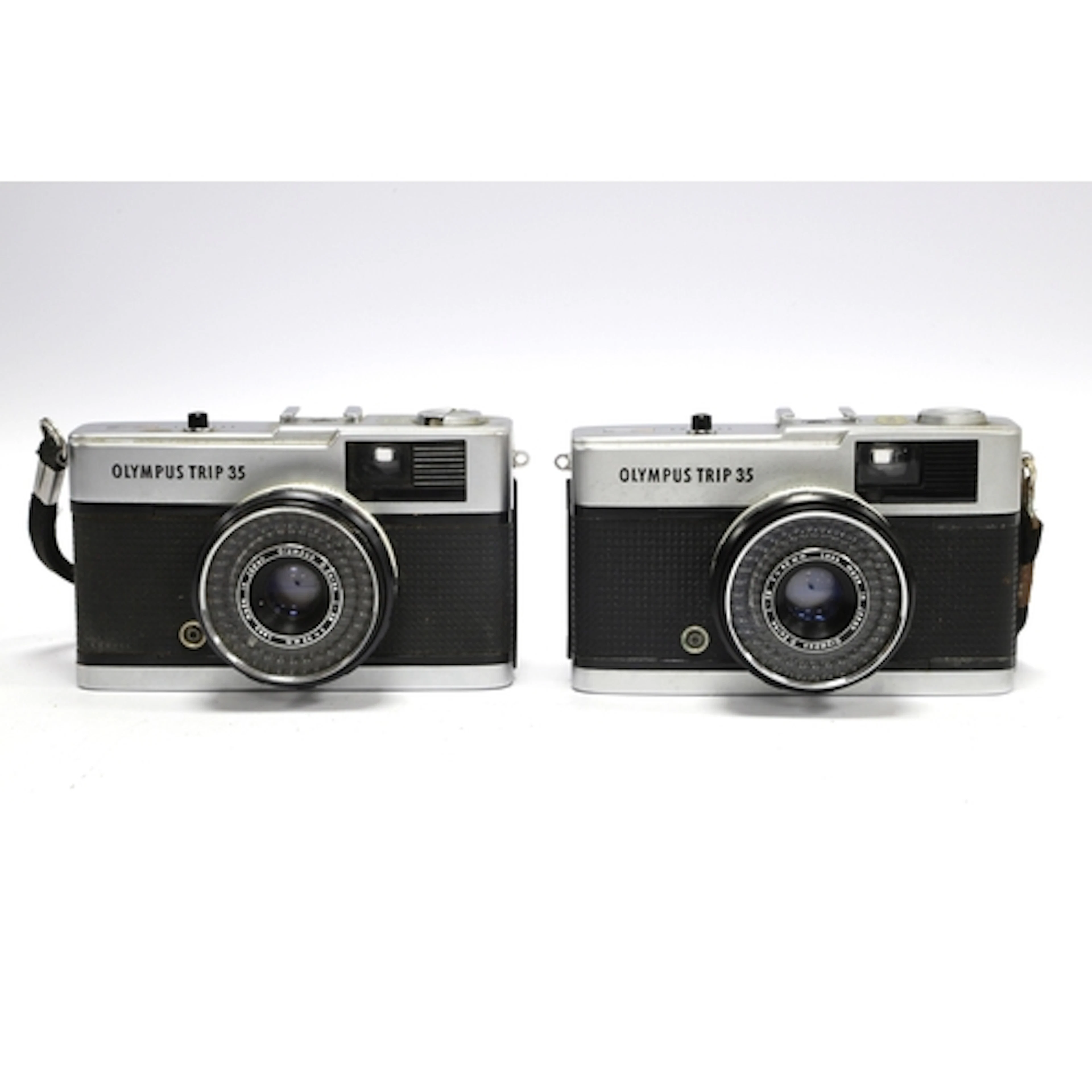 Two Olympus Trip 35 Film Cameras both with 40mm f/2.8 lenses...