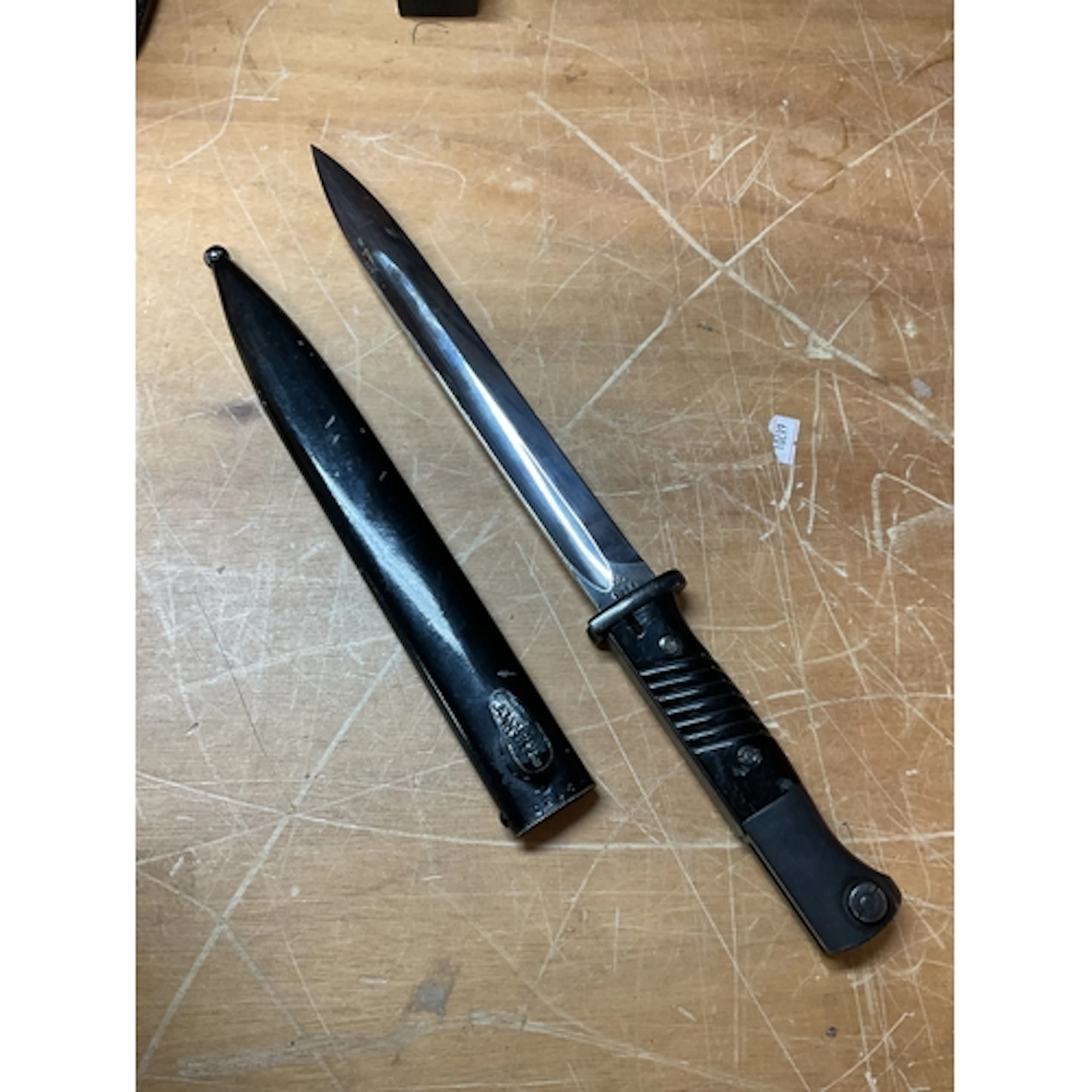 WWII German 98 K bayonet and sheath.