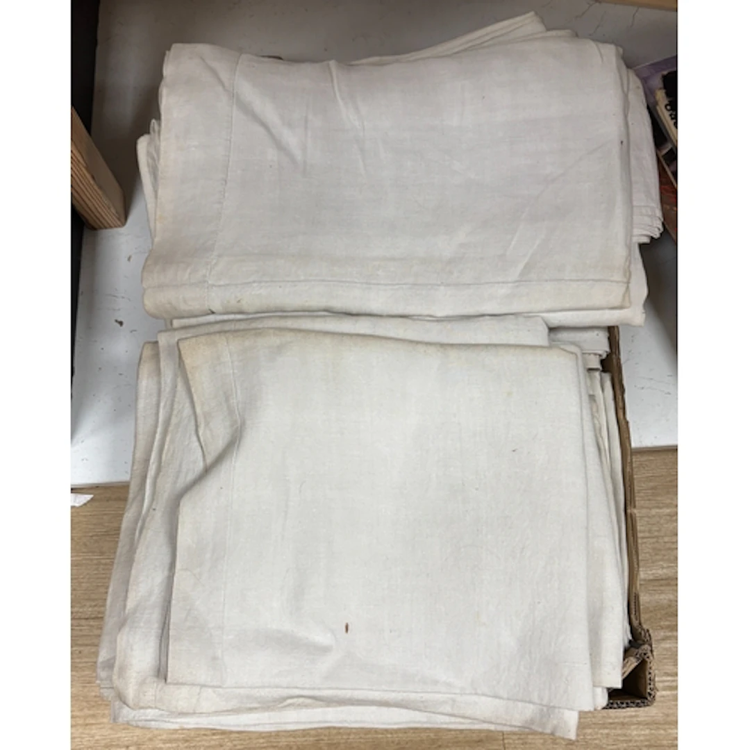 Ten vintage French Linen sheets
