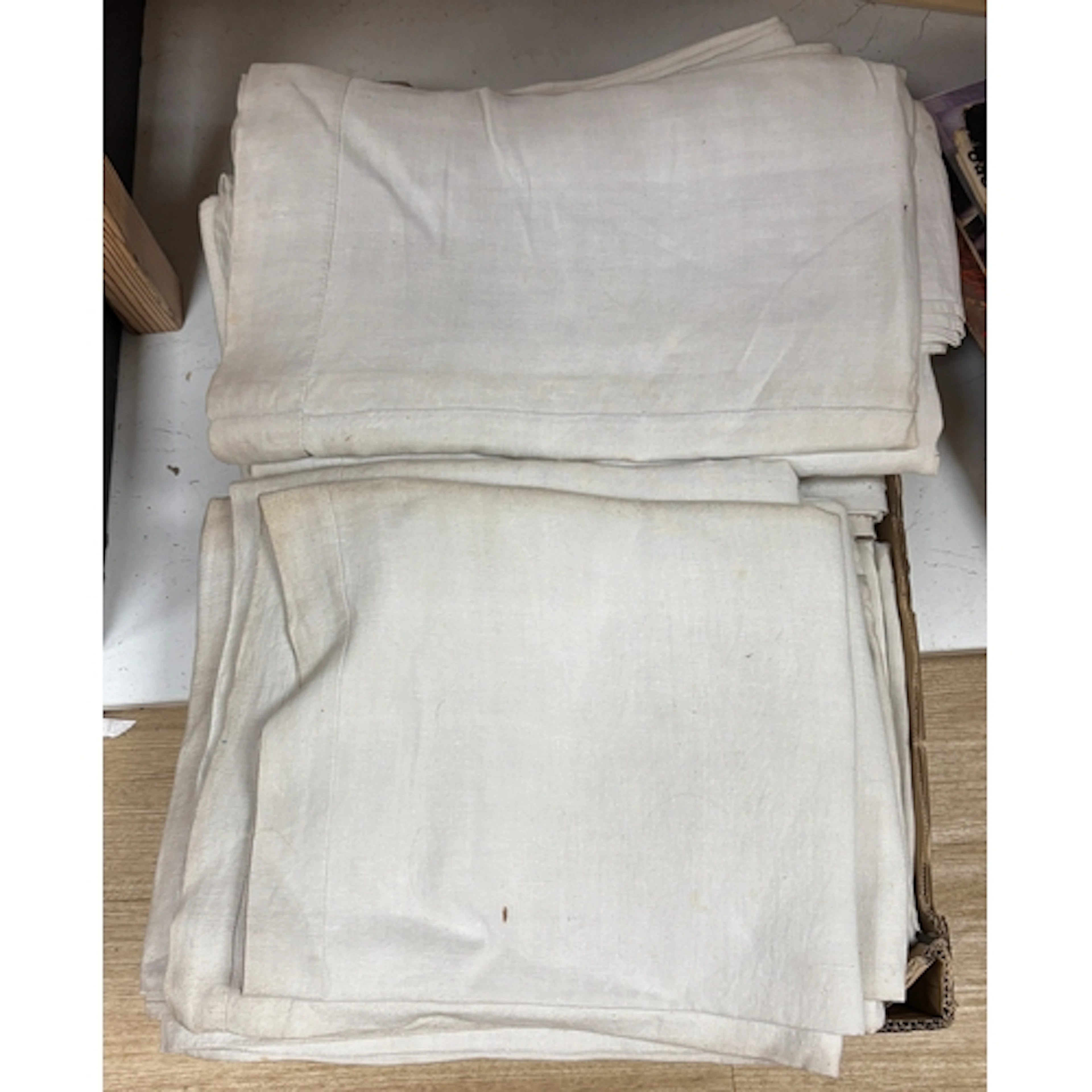 Ten vintage French Linen sheets