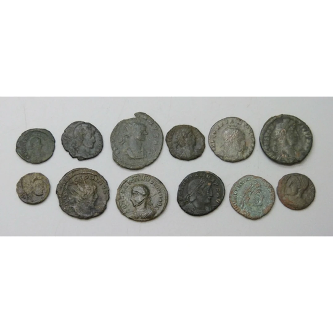 A collection of Ancient Roman coins, pre 410AD