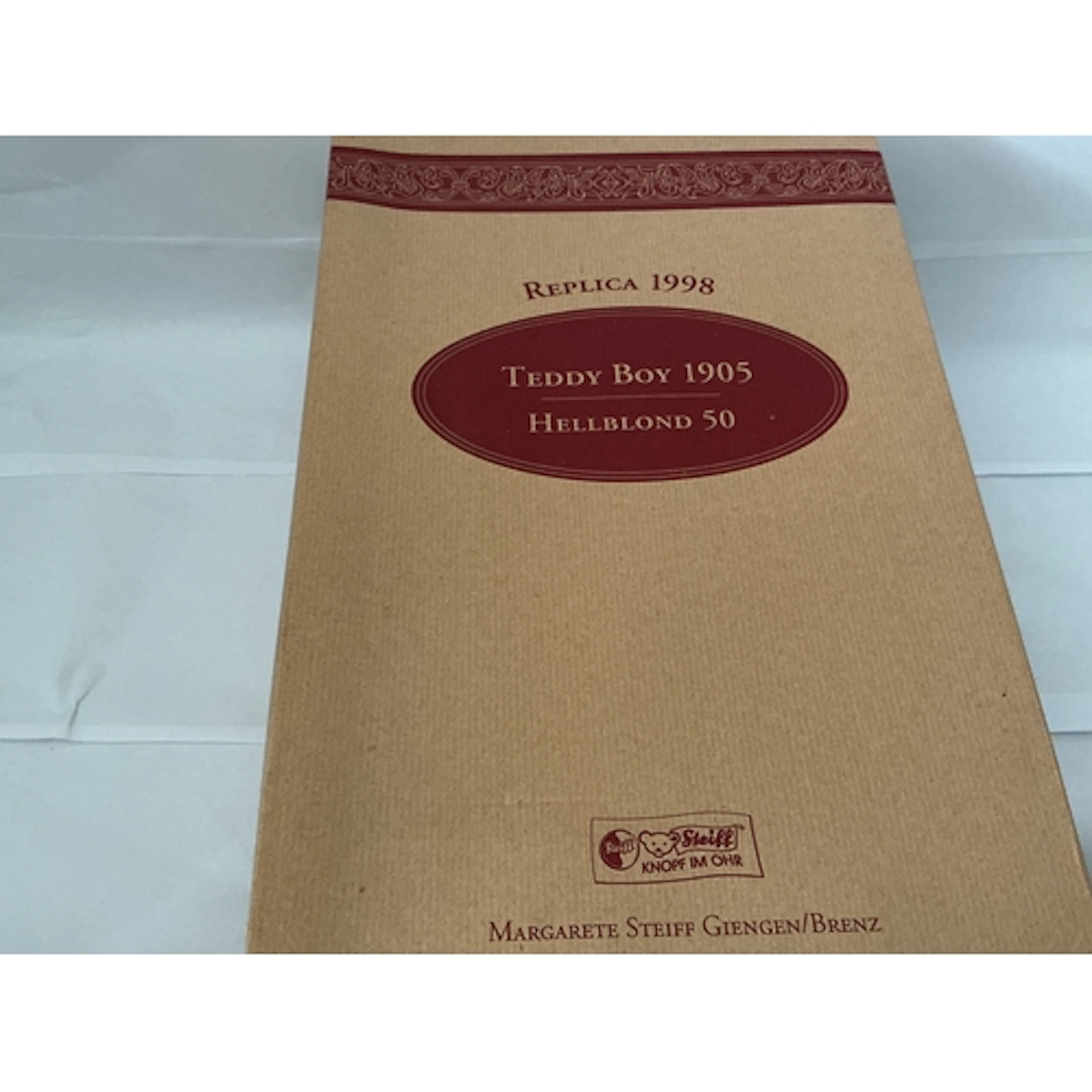 A Boxed 1998 Replica of Teddy boy Hellblond 50 1905 Steiff T...