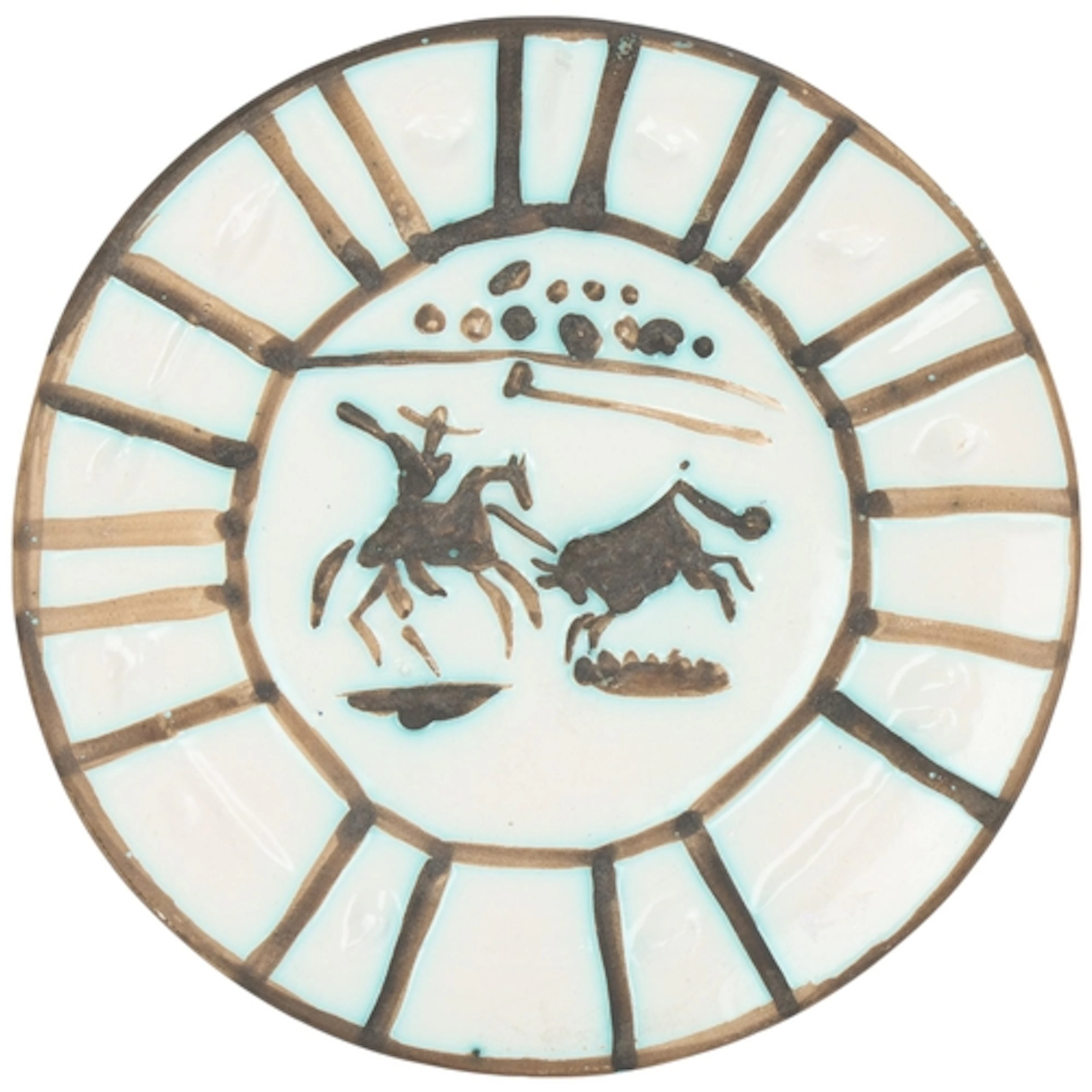 After Pablo Picasso, a "Picador" pattern earthenware plate c...
