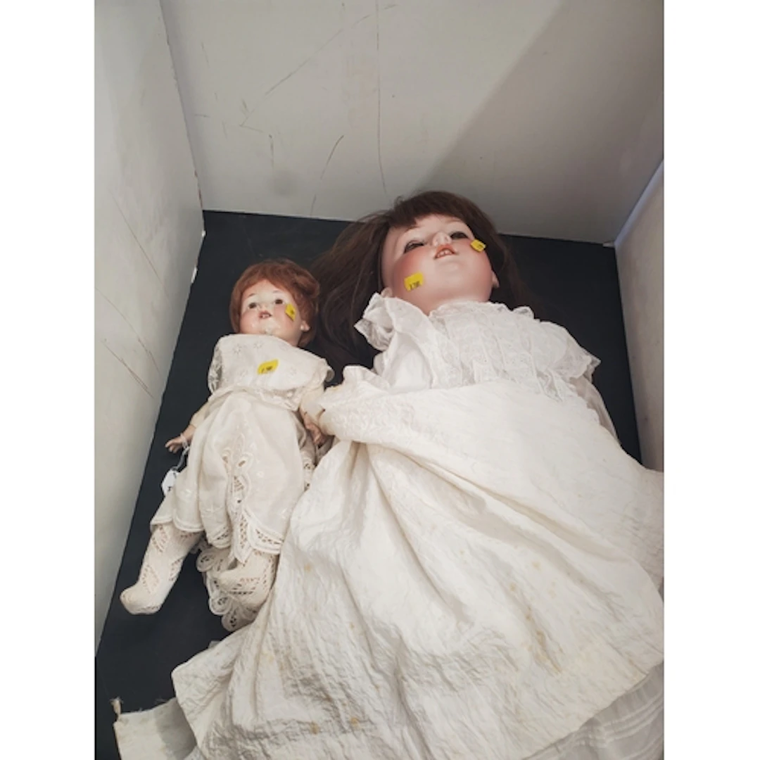 An Armand Marseille 990 bisque headed Doll and a 390n bisque...