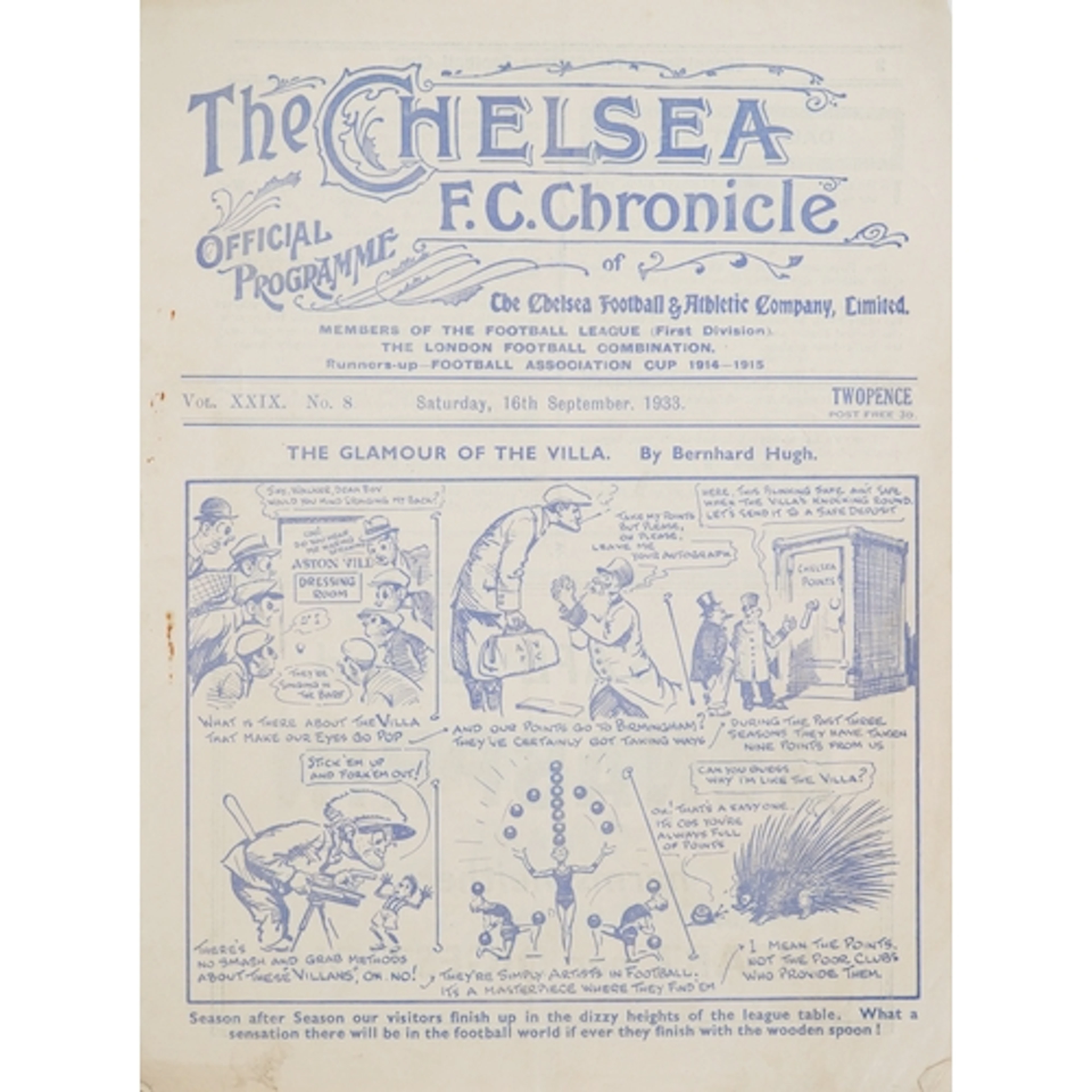 Chelsea F.C. Chronicle official football programme - The Gla...