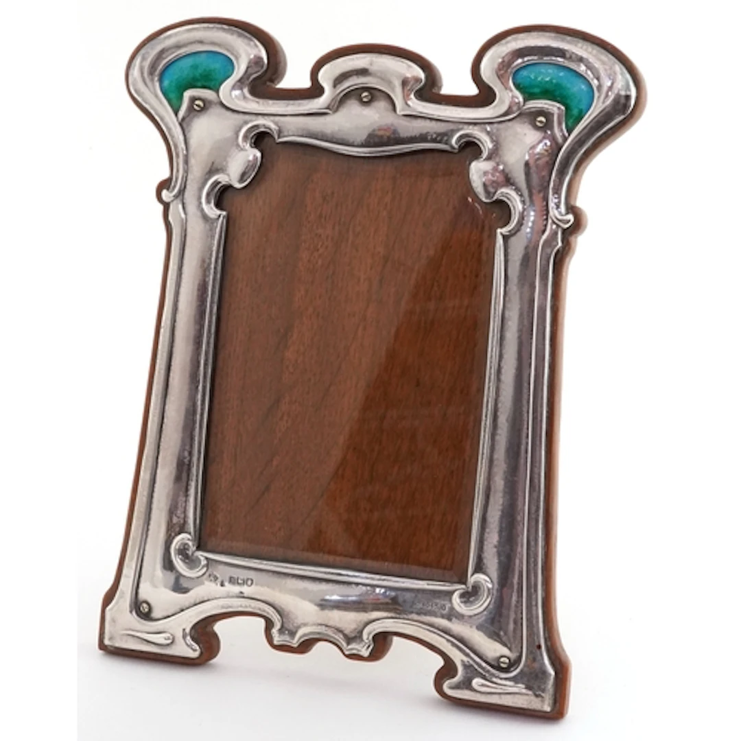 William Hutton & Sons Ltd., Art Nouveau silver, enamel and o...
