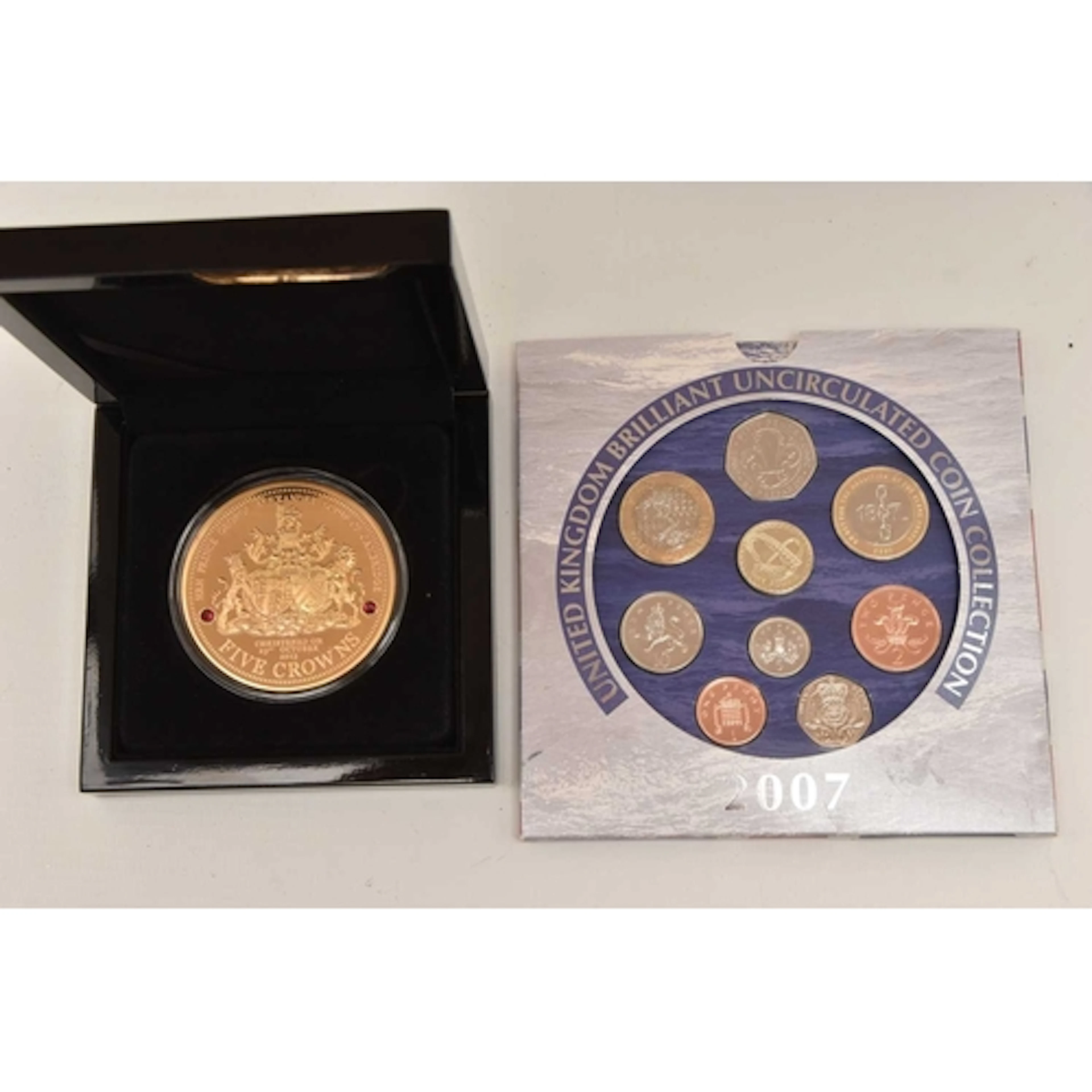 COINS, to include a boxed 'The HRH Prince George Five Crown ...