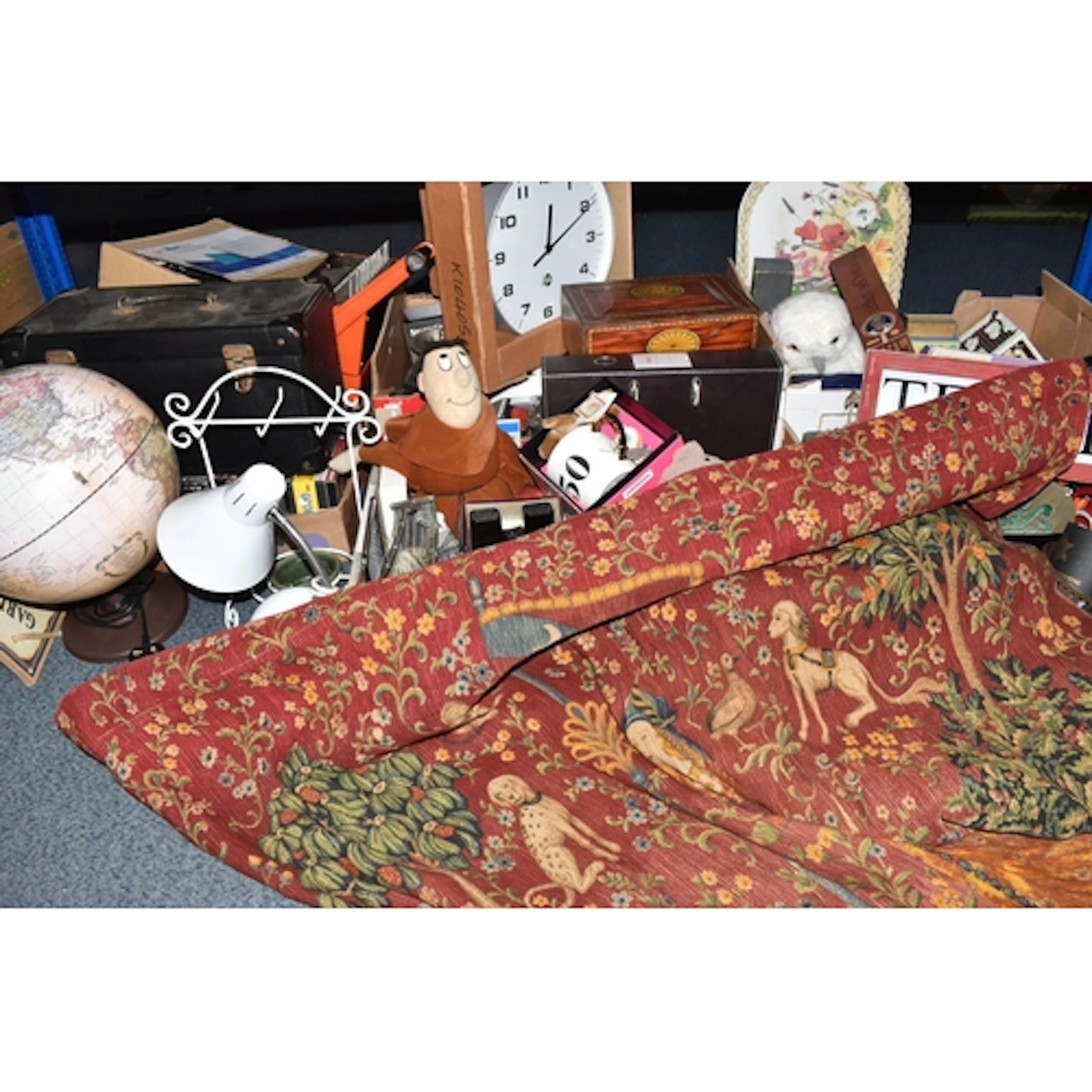 FIVE BOXES AND LOOSE ASSORTED SUNDRY ITEMS ETC, to include a...