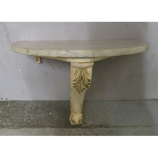 Wooden Wall Hanging Sconce with marble shelf approx. 44cm H ...