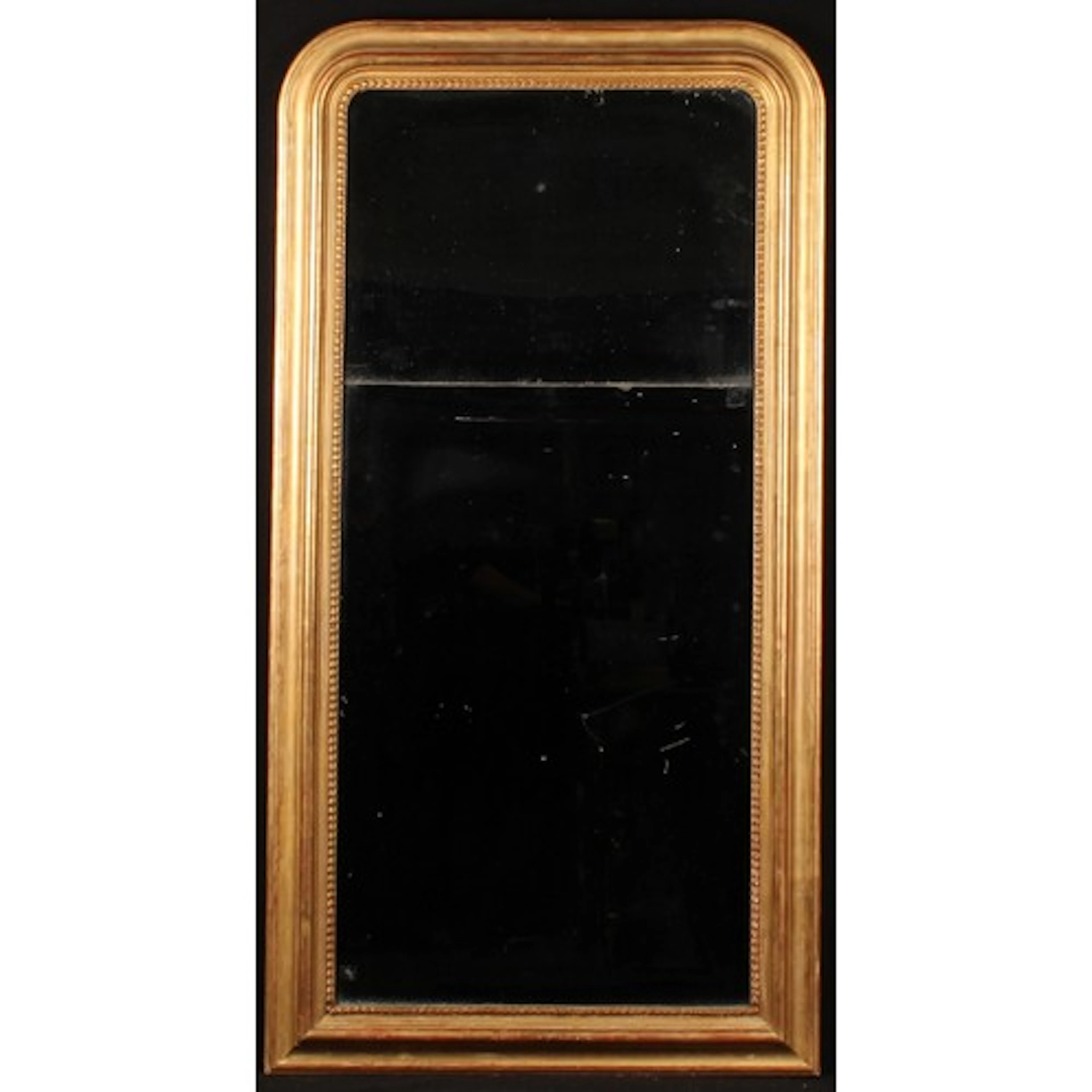 A late 19th century French giltwood split-plate pier or chim...
