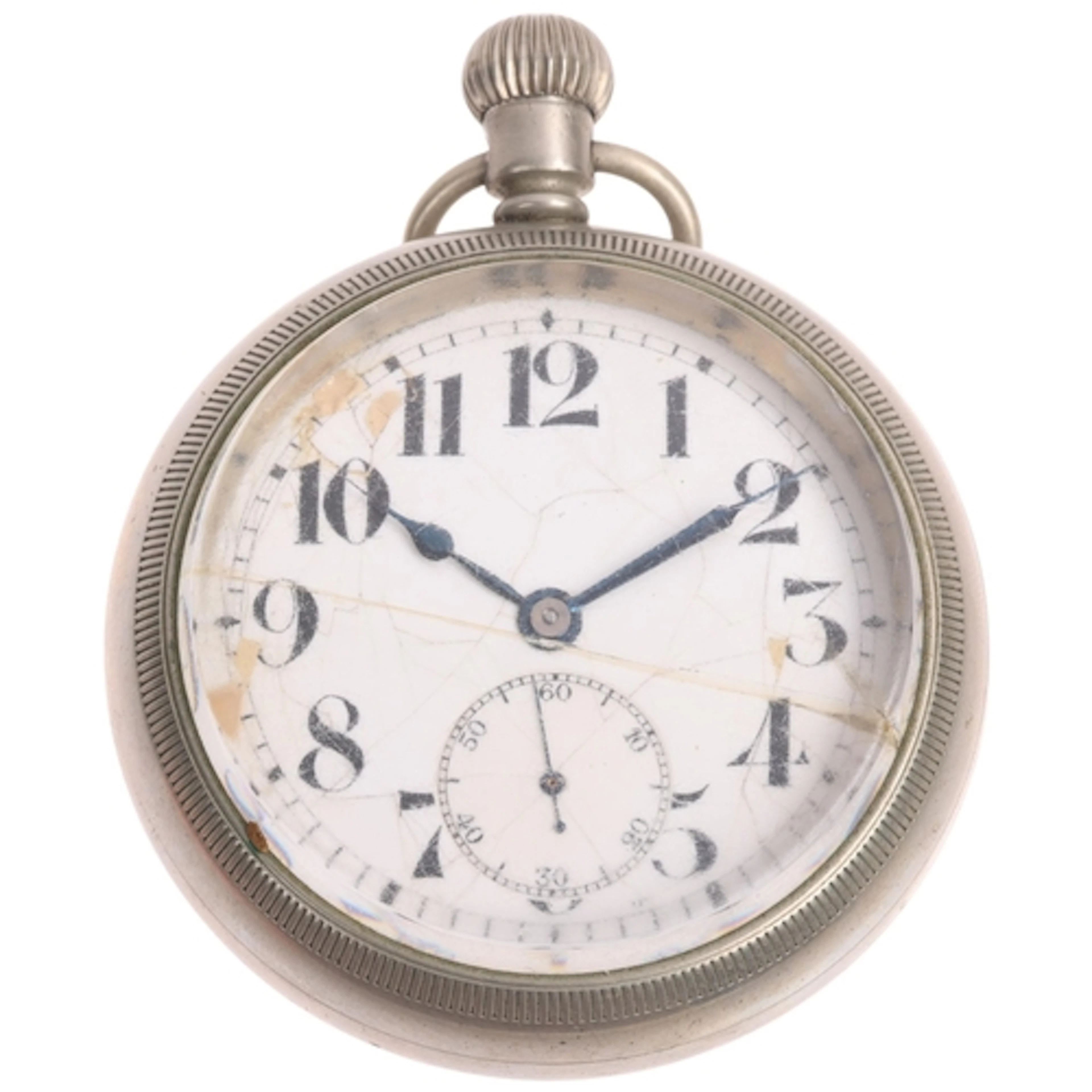 CYMA - an Antique nickel open-face keyless pocket watch, whi...