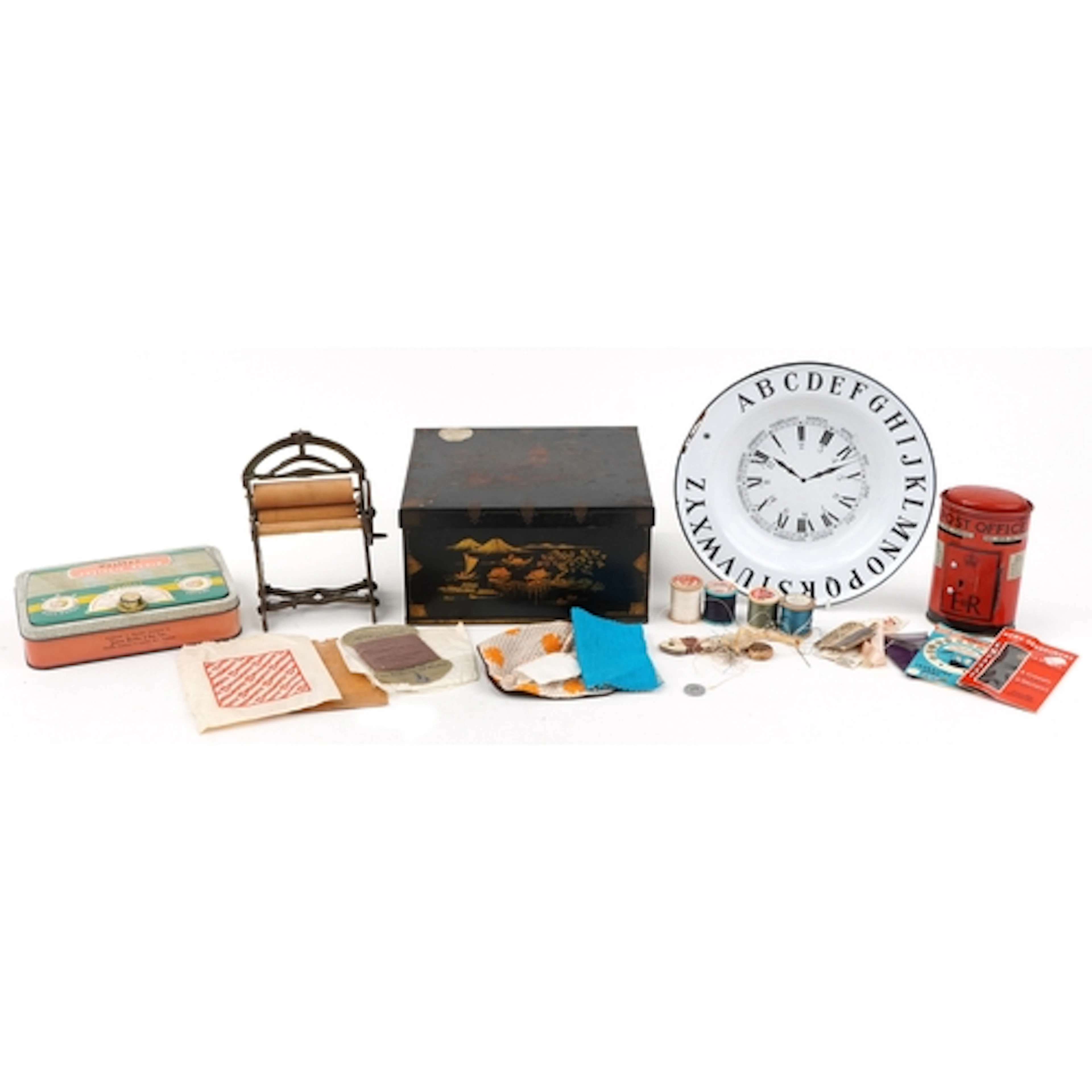 Vintage and later sundry items including a Chad Valley tin c...