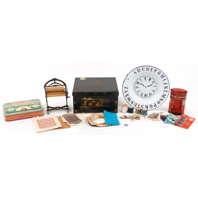 Vintage and later sundry items including a Chad Valley tin c...