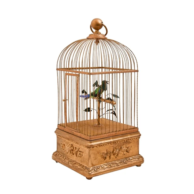 A singing bird automaton, almost certainly by Bontems, c1900...