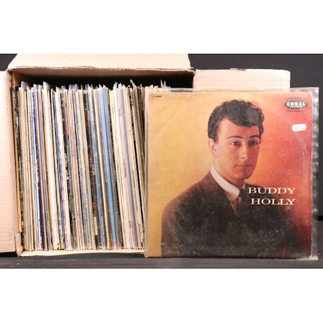 Vinyl - 84 Rock, Pop & Folk LPs to include Buddy Holly (no g...