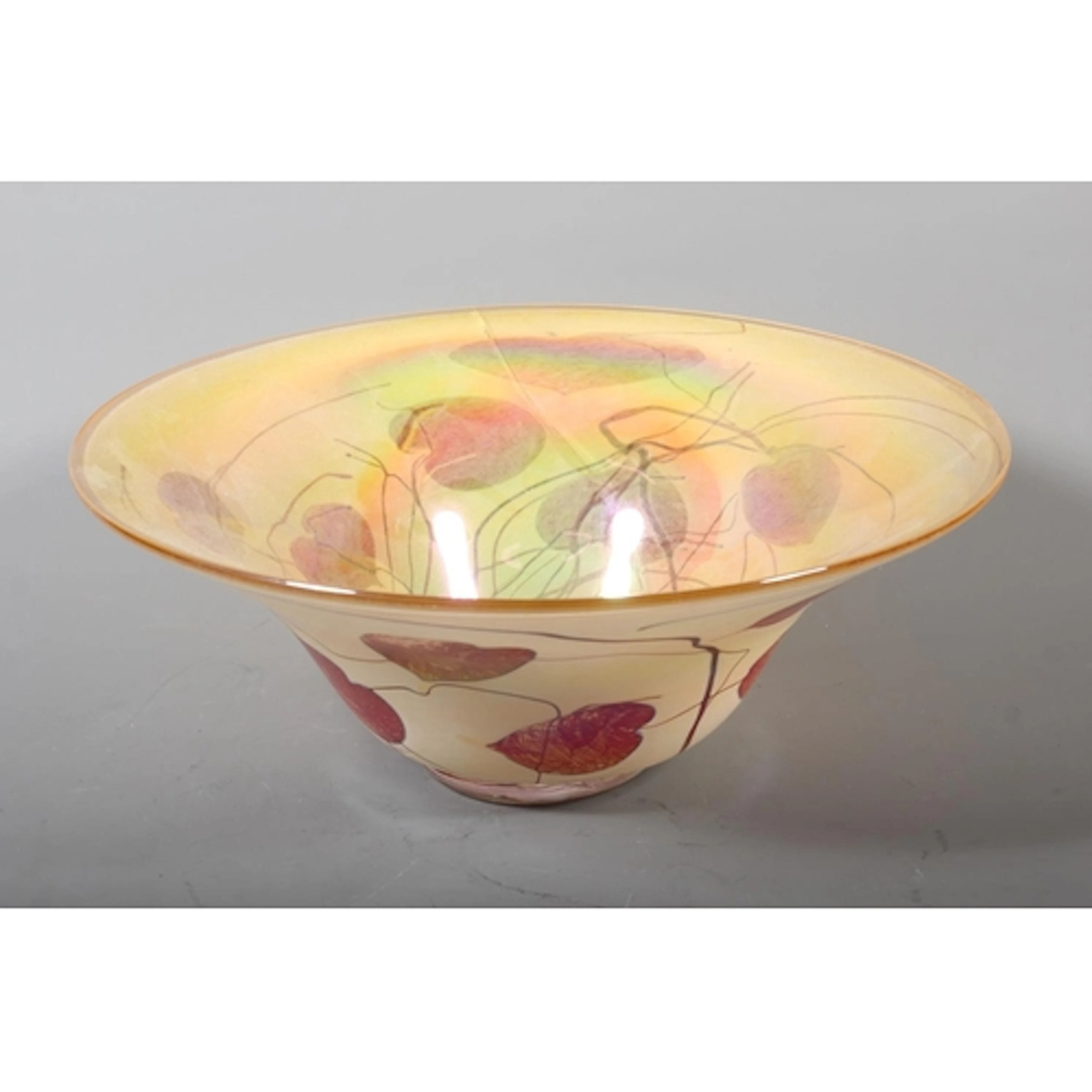 John Ditchfield Glasform Art Glass bowl, signed to base and ...