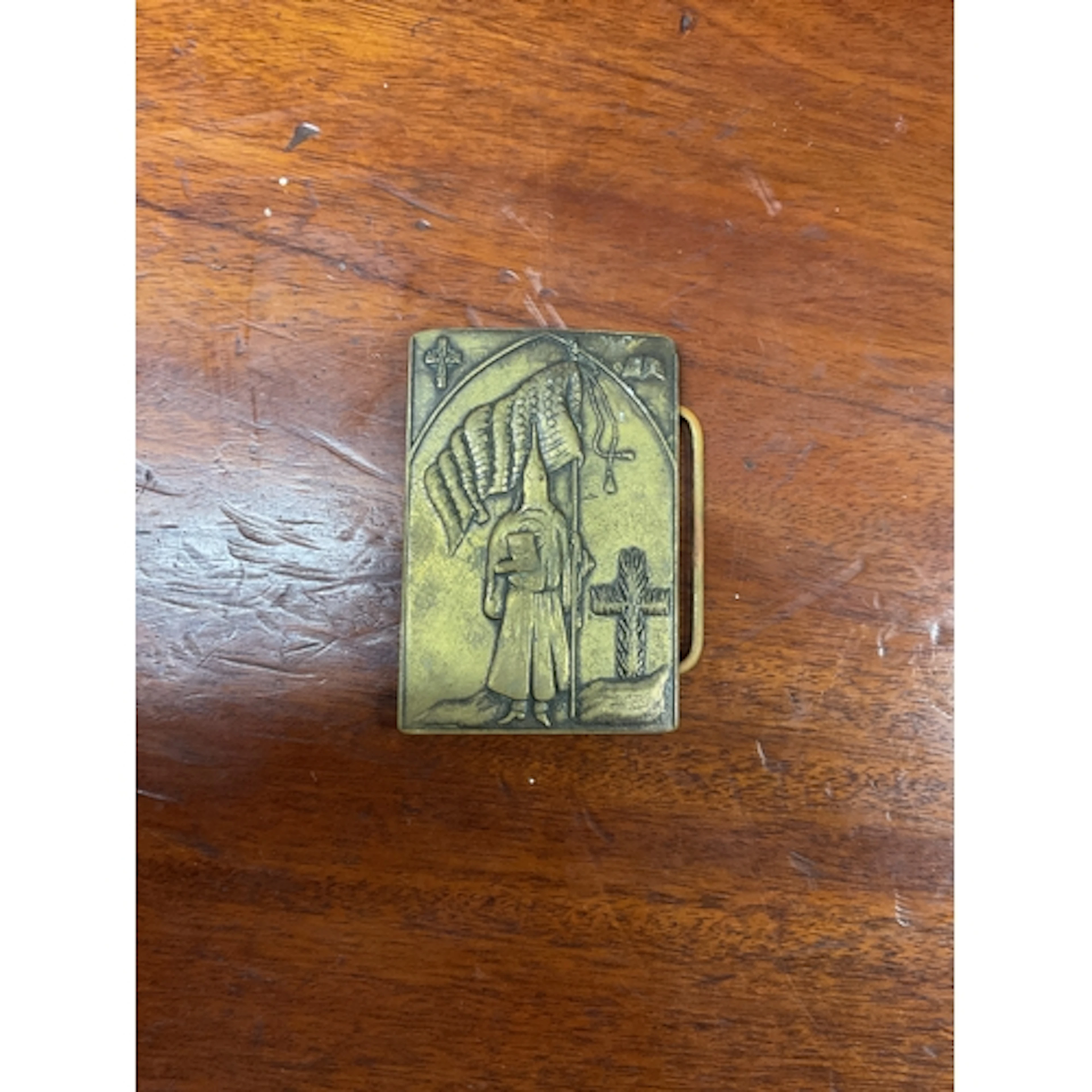 A Klan belt buckle by Daniel low and co