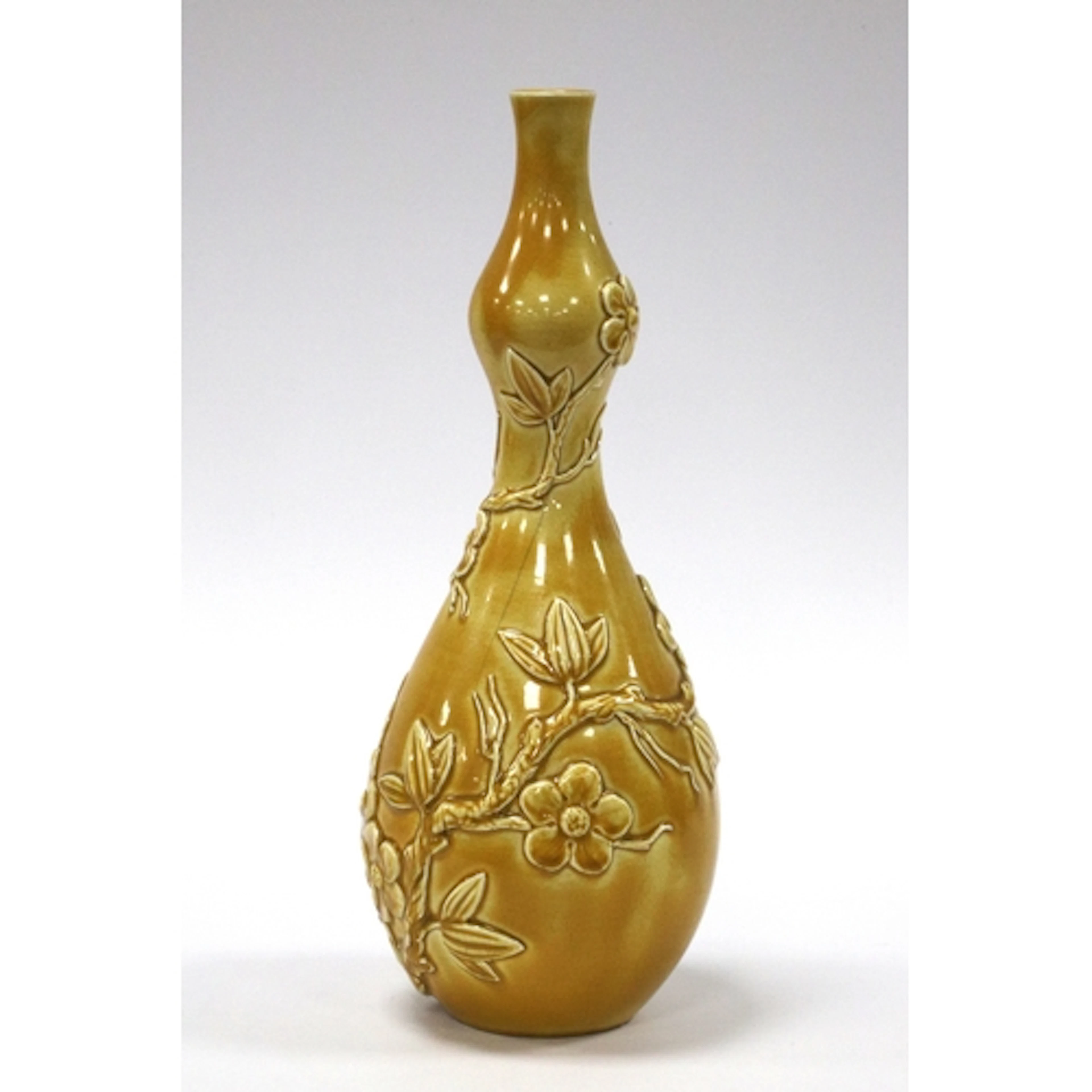 A Late XIX Century Yellow Art Pottery Vase, in the Style of ...