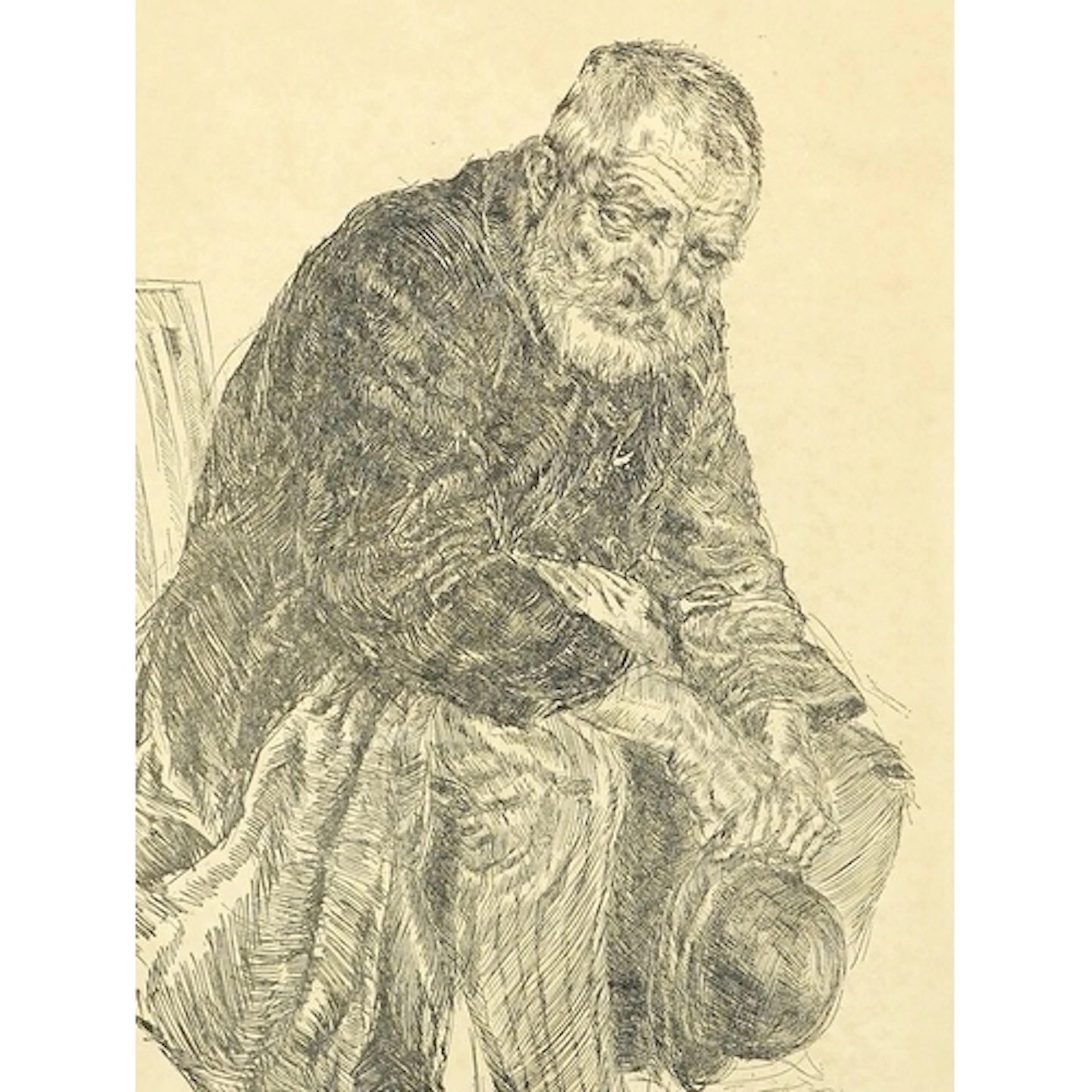 Jacob Epstein (1880-1959), portrait of Moses Reicherson, sig...