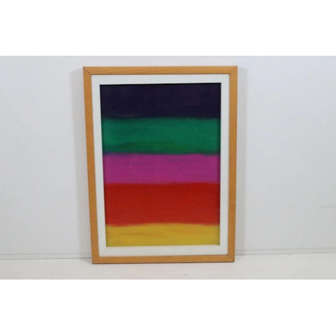 20th century abstract school, minimalist study with five vib...