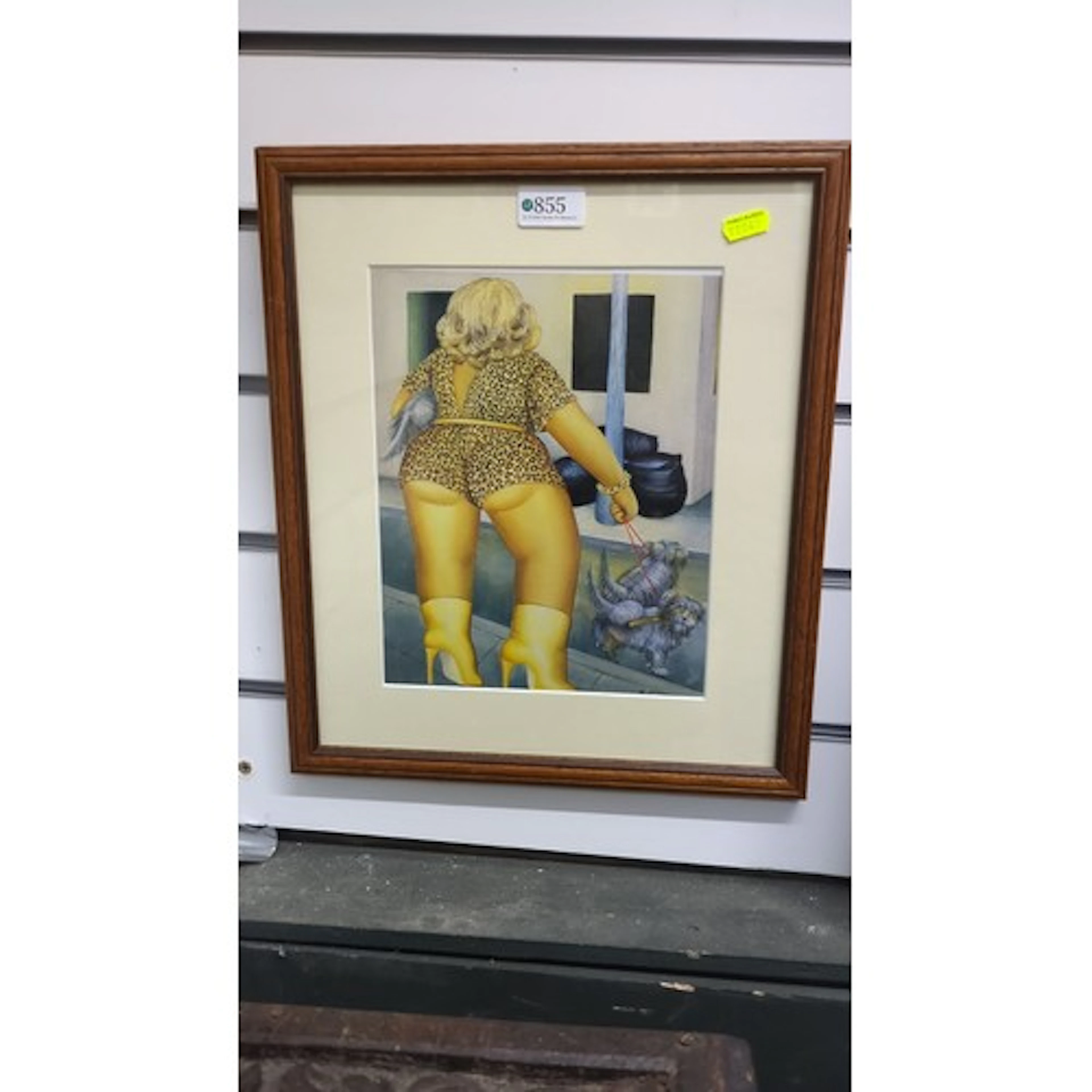 Framed Beryl Cook print—'Lady of Marseilles'
