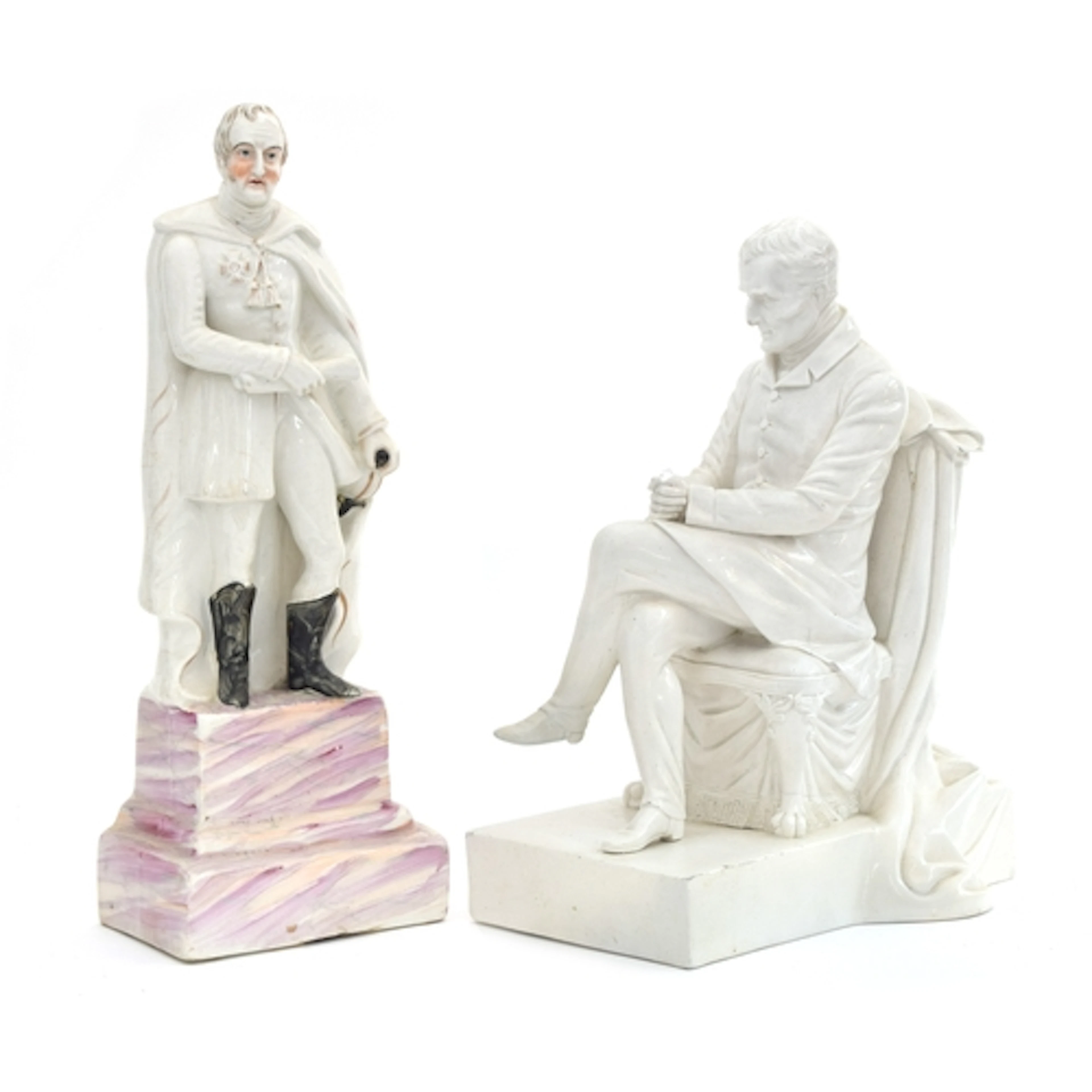 A 19th century Staffordshire Duke of Wellington memorial fig...
