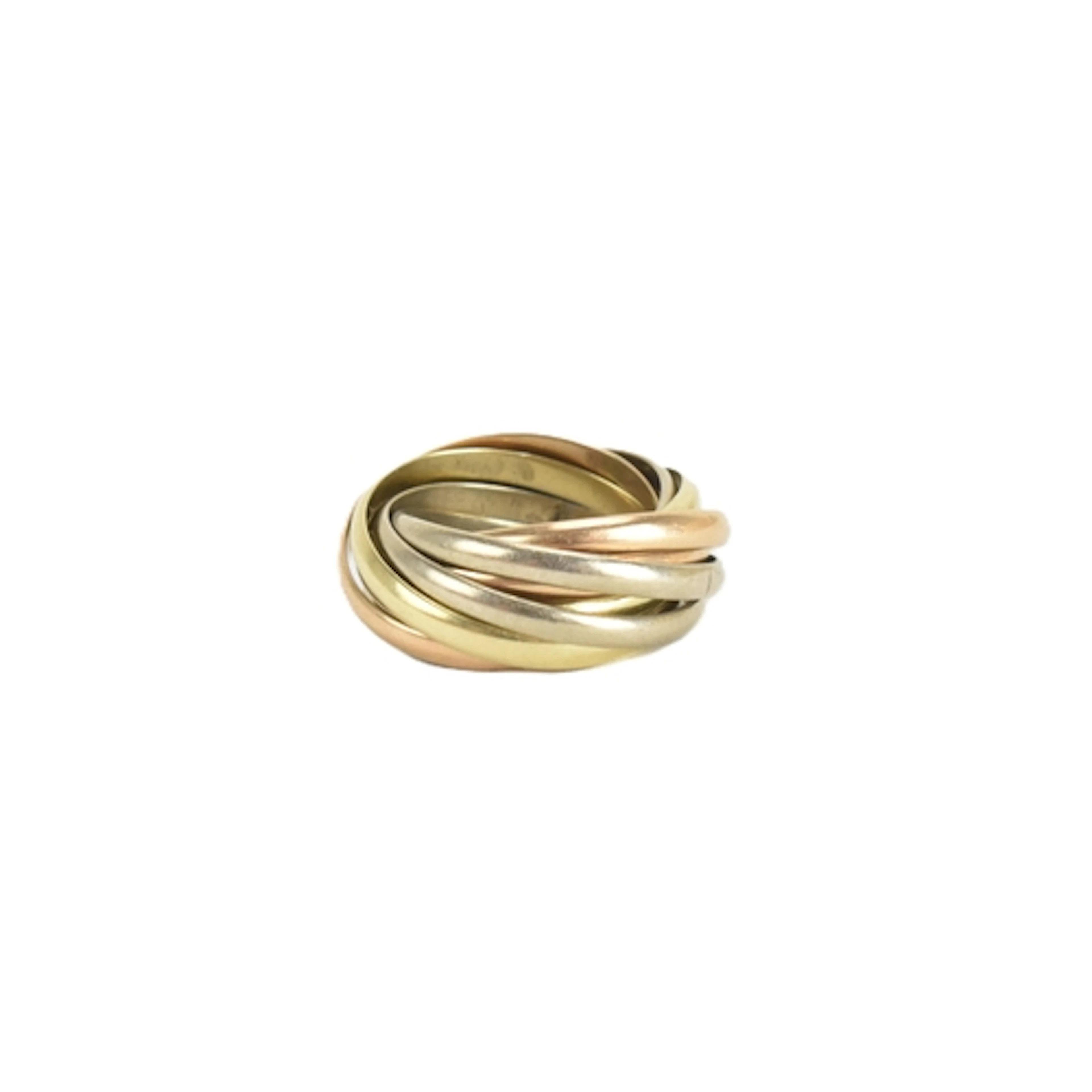A gold Russian wedding ring, unmarked, tested as 14ct gold, ...
