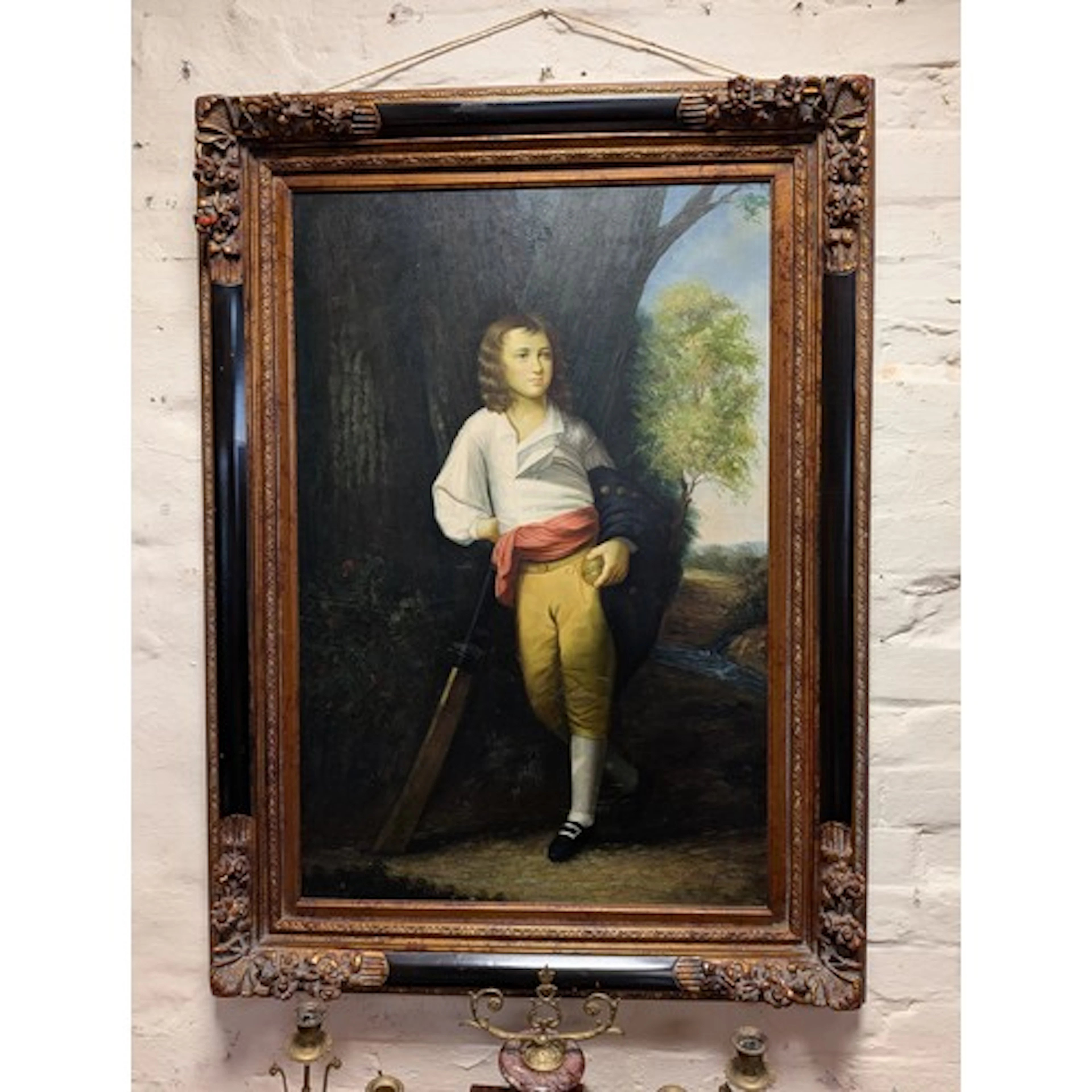 A modern copy after John Singleton Copley of a young cricket...