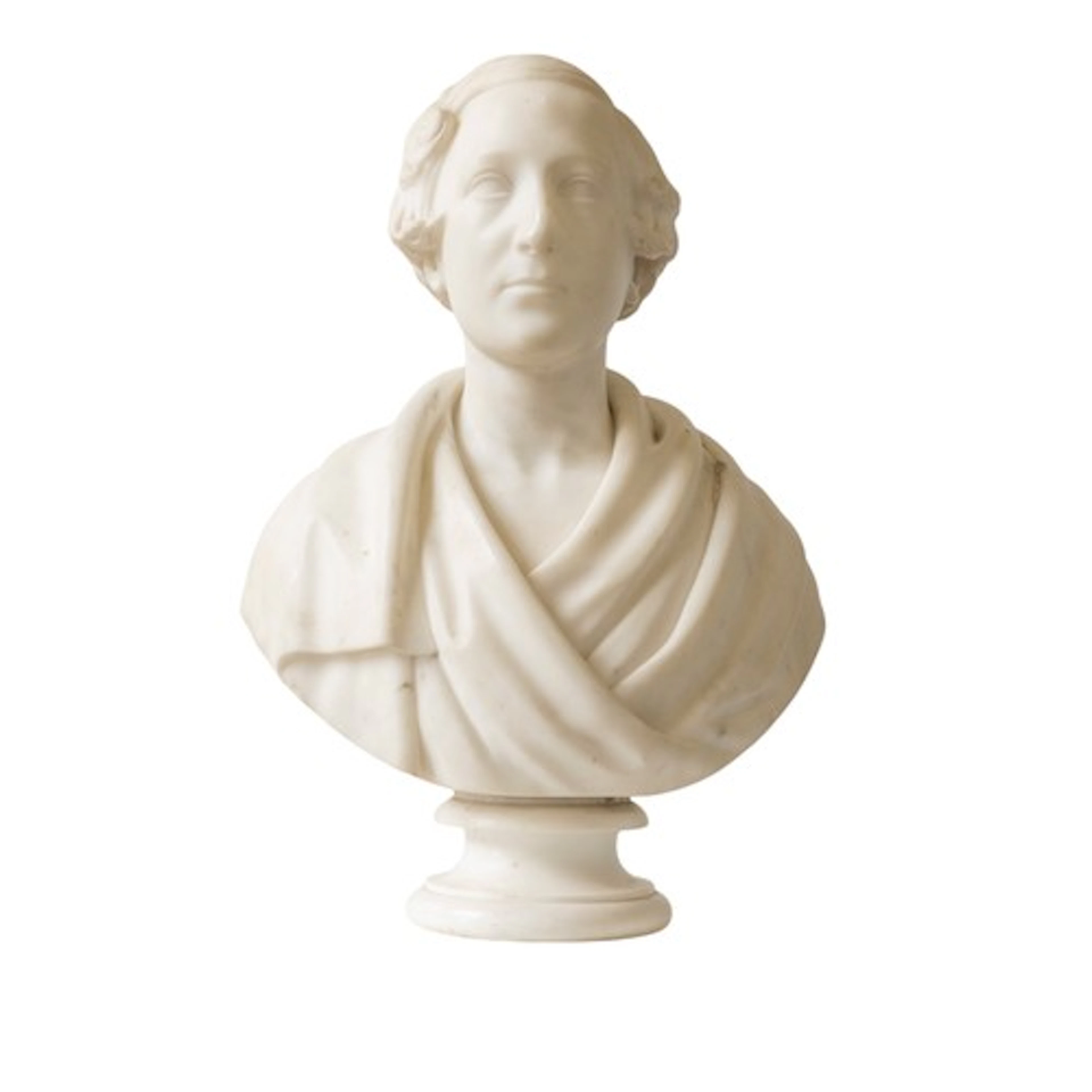 BENNEDETTO (BENNET) LANARTO, a white marble portrait bust of...
