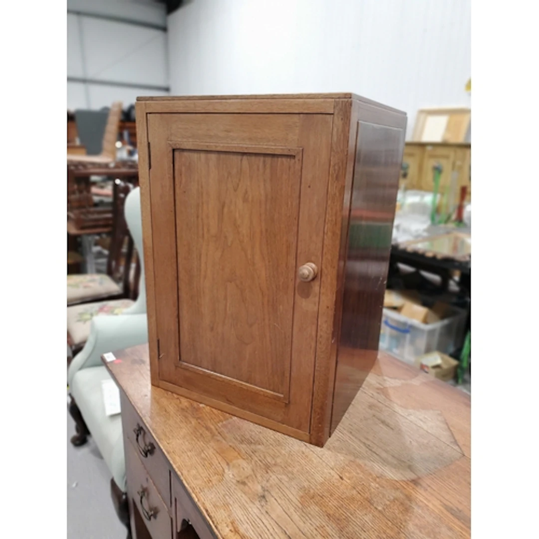 A mahogany single door Cupboard, 2ft 2"High x 1ft 6"Wide x 1...