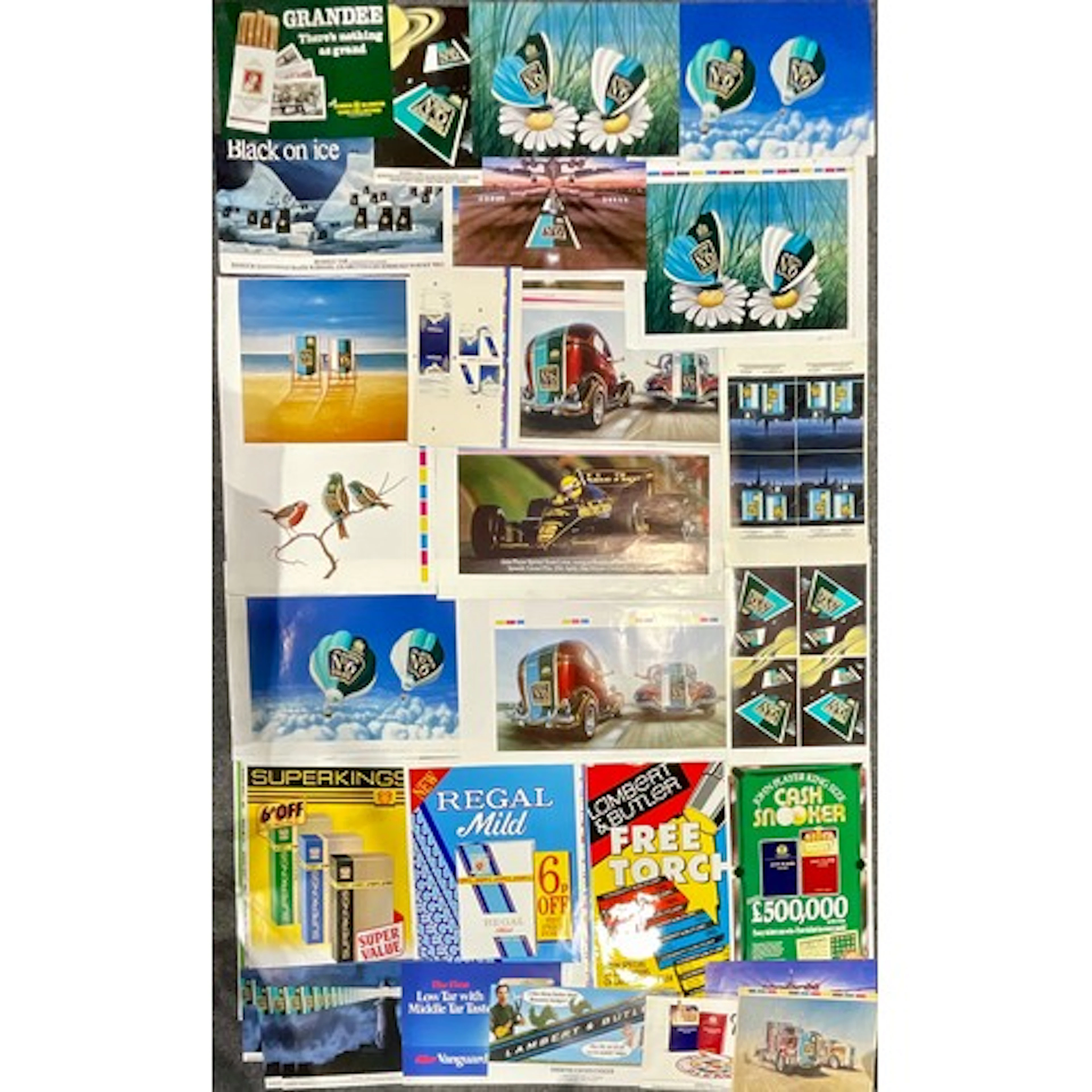 Advertising - Tobacco - a portfolio of 1980's printer's colo...