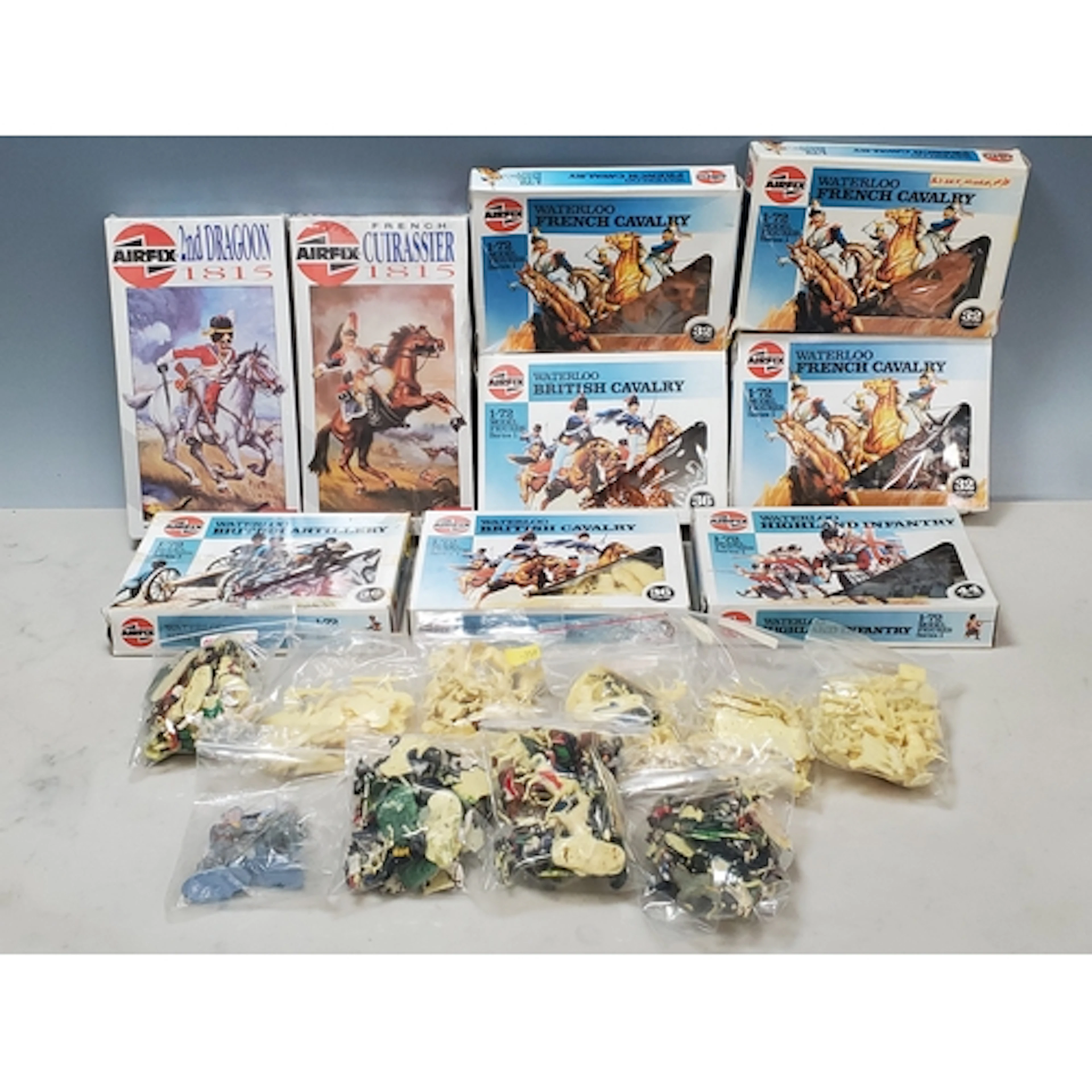 Nine boxed Airfix 1:72 scale Napoleonic Figures and various ...