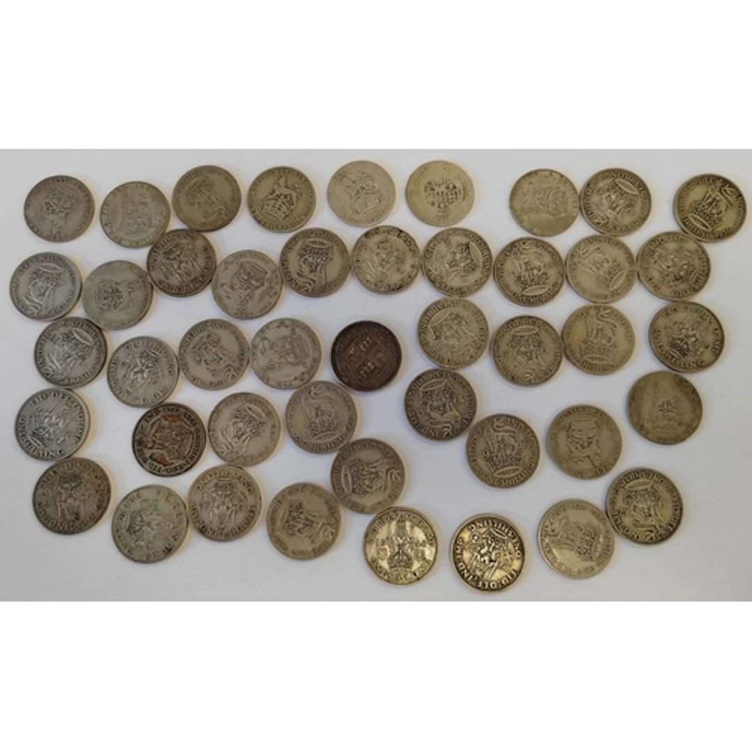 Collection of pre 1947 shillings, generally fair to fine. Qt...