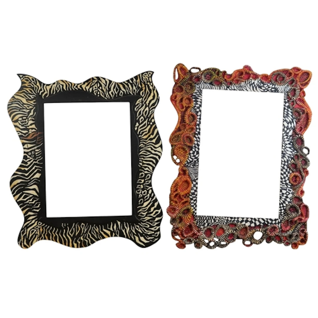 ANTHEA LEWIS RSW (SCOTTISH b.1948) FRAMES Papier-mâché 65 ...