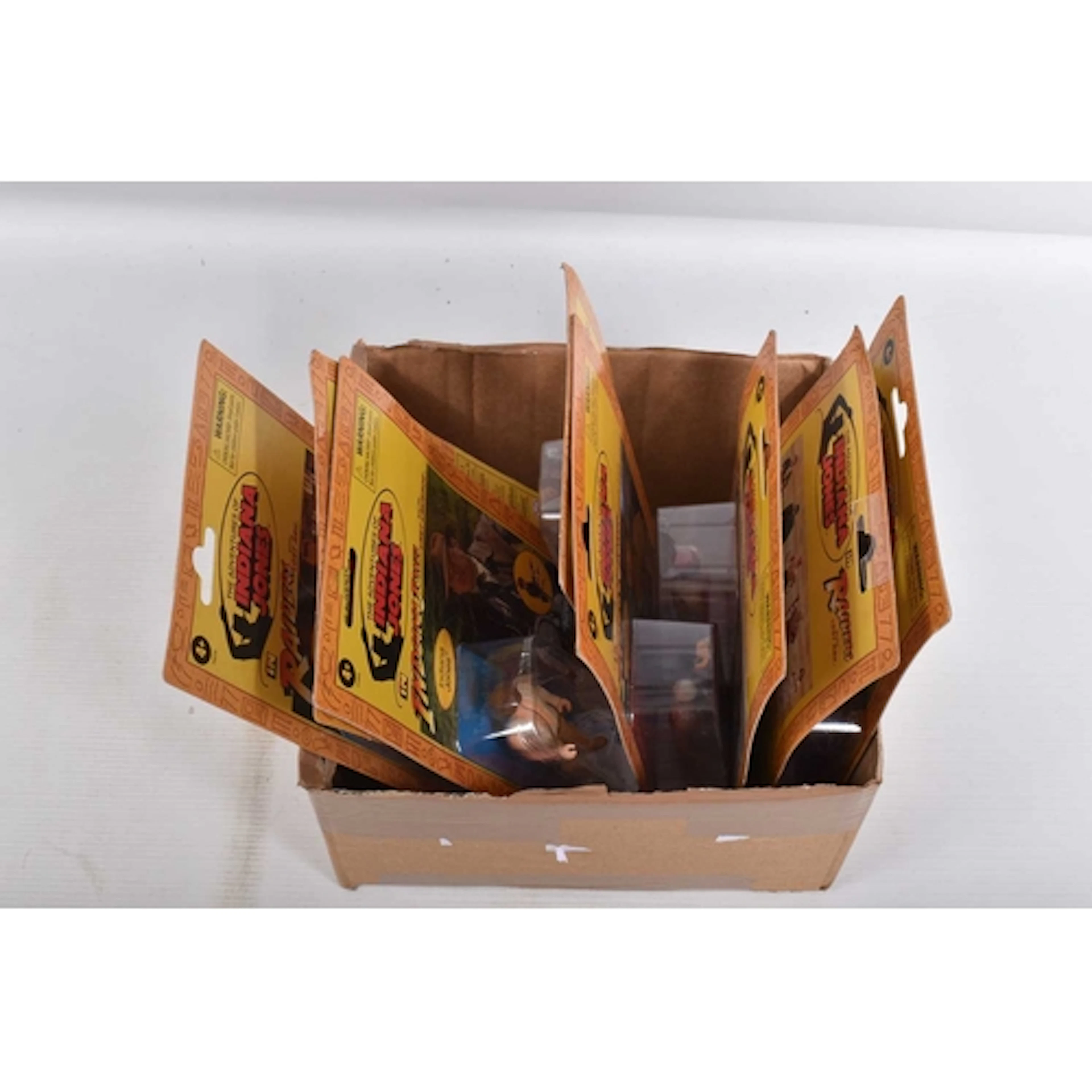 TEN KENNER THE ADVENTURES OF INDIANA JONES CARDED FIGURES, t...